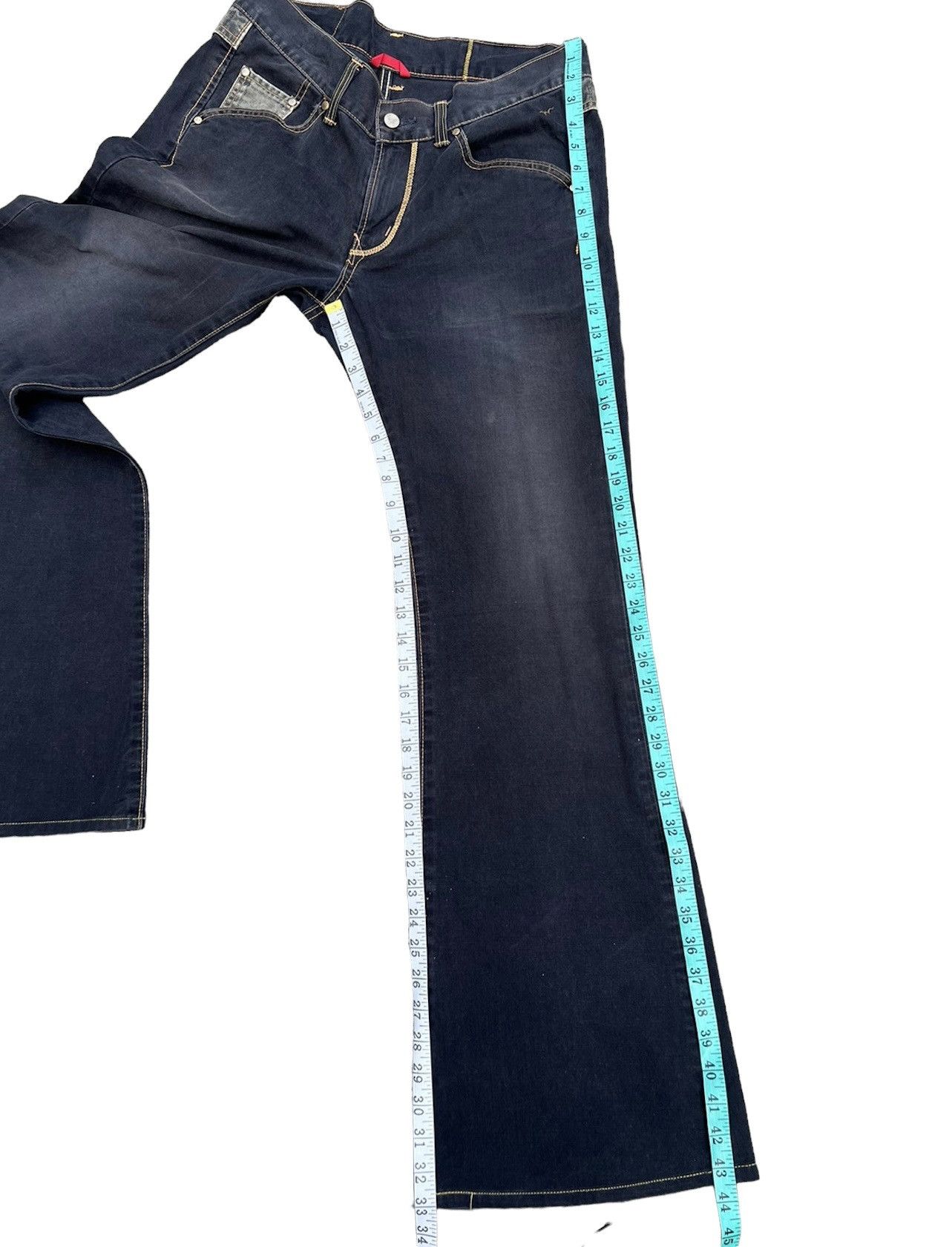 Edwin Vintage Edwin Japan Sun Fade Black Flare Jeans Westerner Size US 31 - 5 Thumbnail