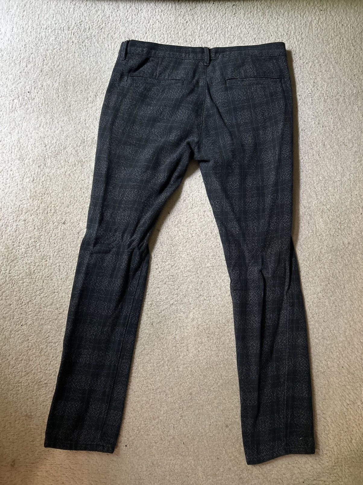 Topman Topman Black / Gray Plaid Pants Skinny Size US 34 / EU 50 - 2 Thumbnail