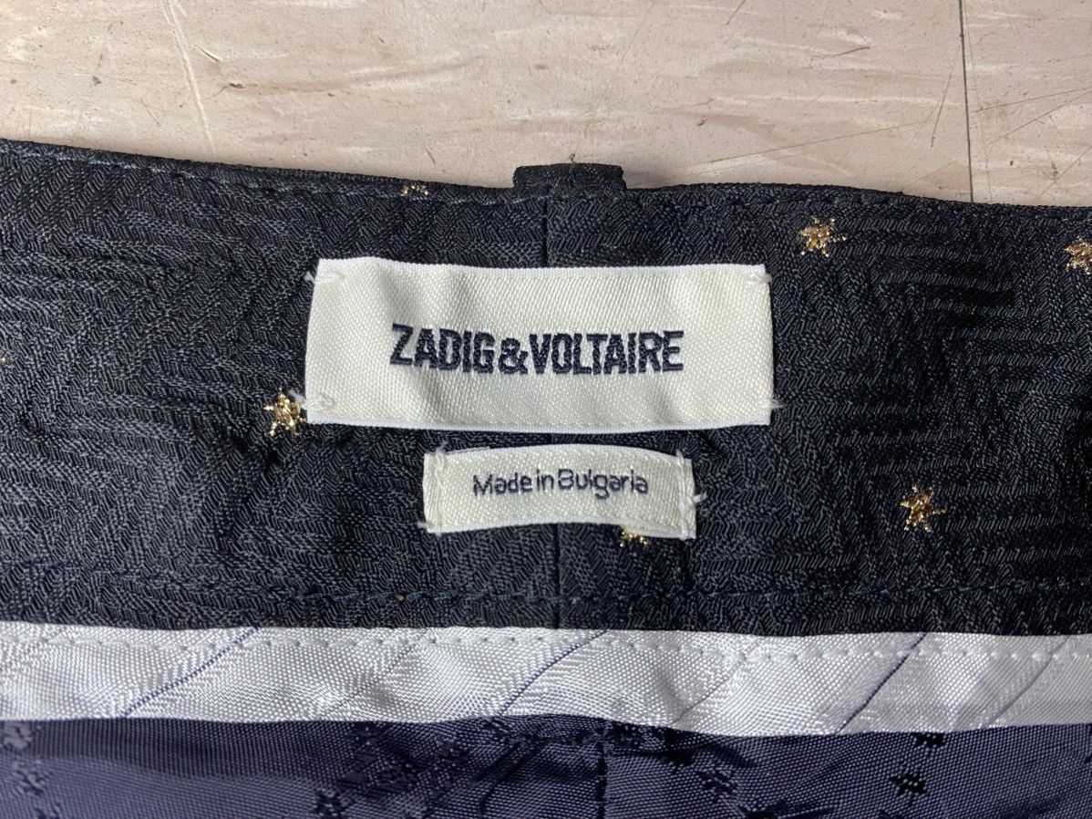 Vintage × Zadig & Voltaire Zadig & Voltaire black gold wool trousers pants Size 30" / US 8 / IT 44 - 5 Thumbnail