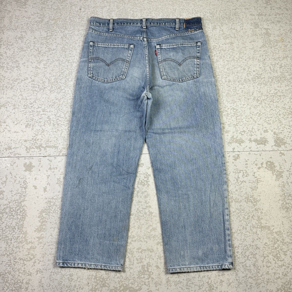 If Six Was Nine × Levi's × Vintage 💥Vintage 90s Levis 503 Distressed Light Blue Jean Size US 34 / EU 50 - 4 Thumbnail