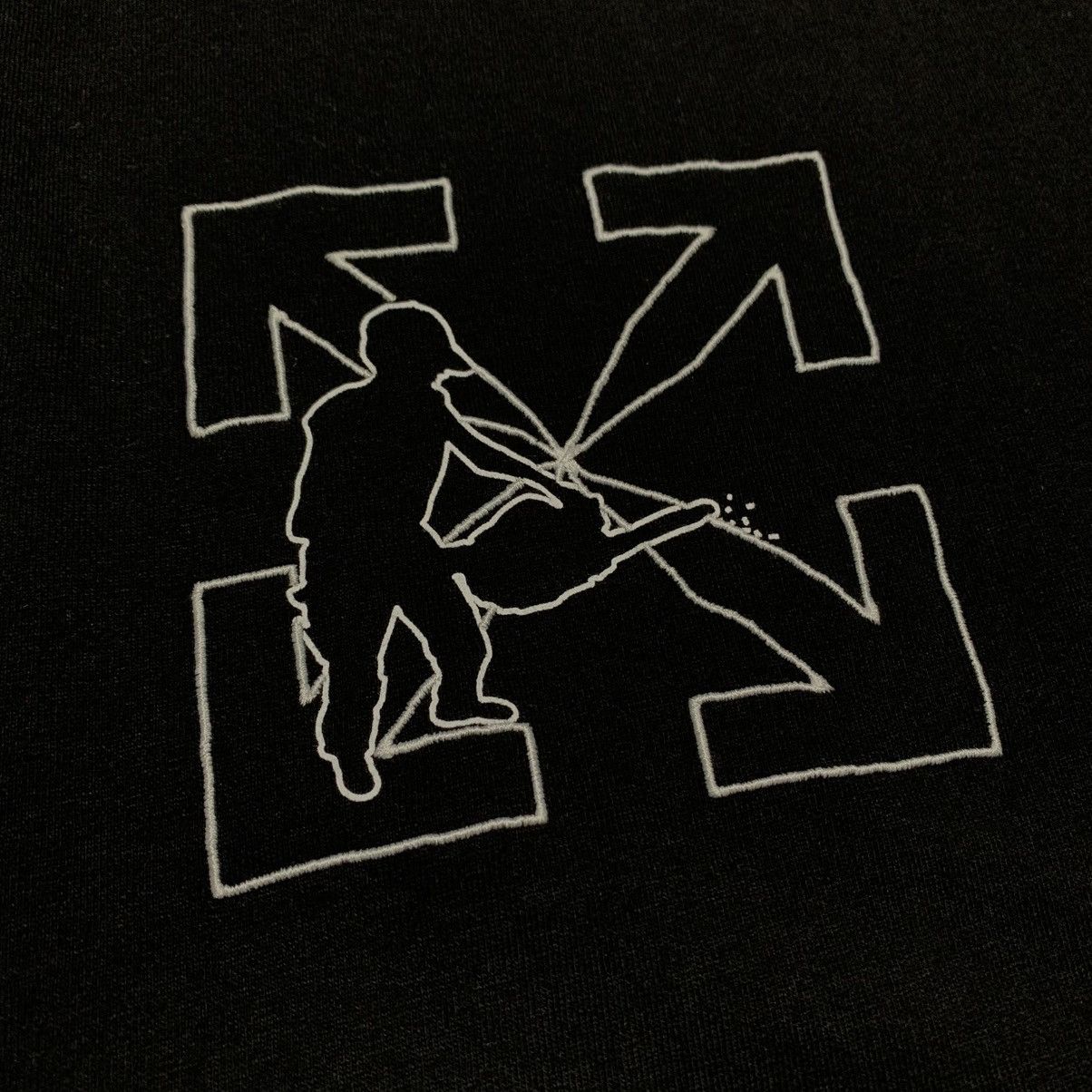 Off-White Off White Medium Worker Arrows Black Tee Virgil Abloh Size US M / EU 48-50 / 2 - 3 Thumbnail