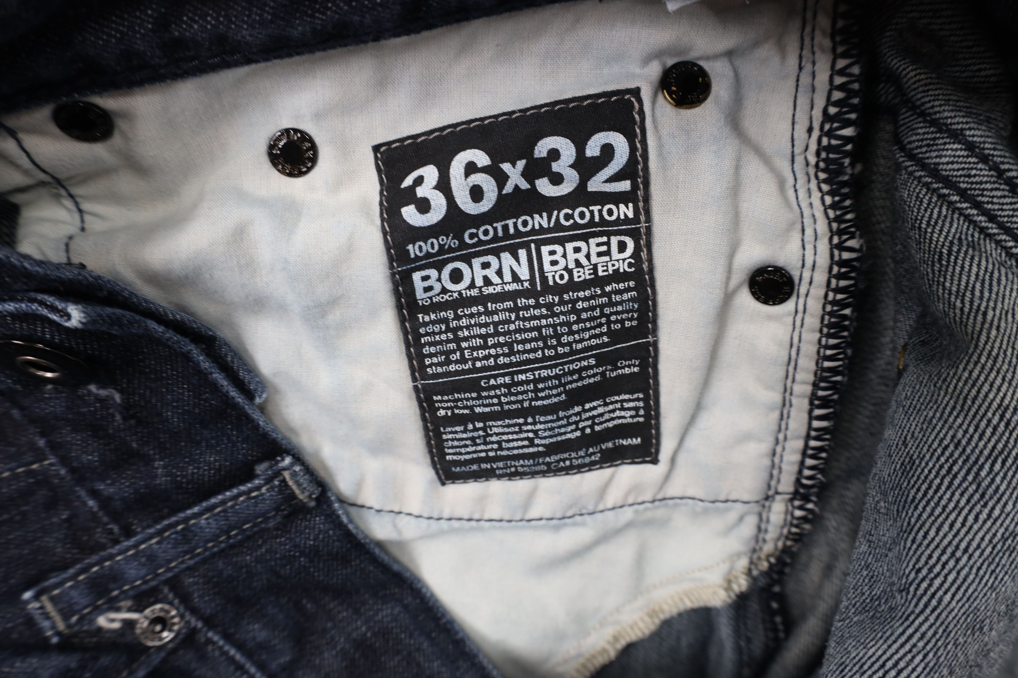 Express Express Kingston Classic Fit Straight Leg Denim Jeans Indigo Size US 36 / EU 52 - 9 Thumbnail