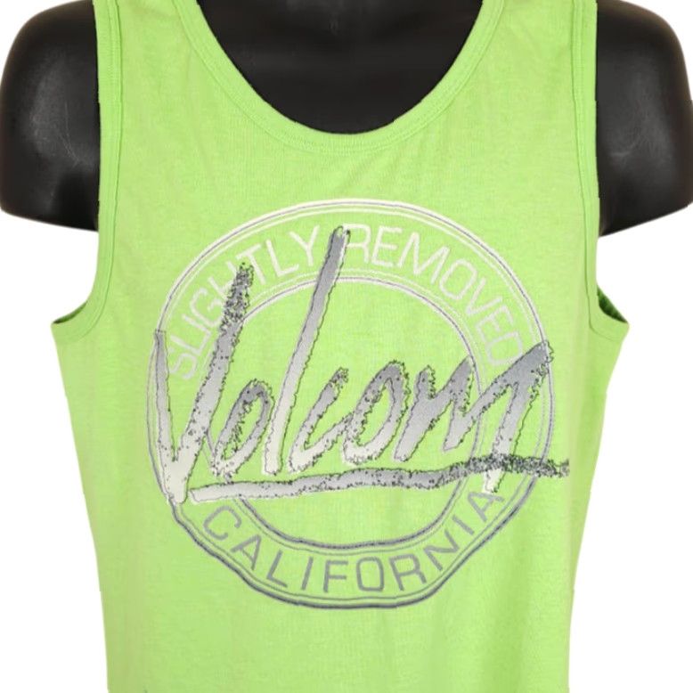 Volcom Volcom Tank Top Mens Size Small Lime Green California Surf And Skate Made In USA Size US S / EU 44-46 / 1 - 2 Thumbnail