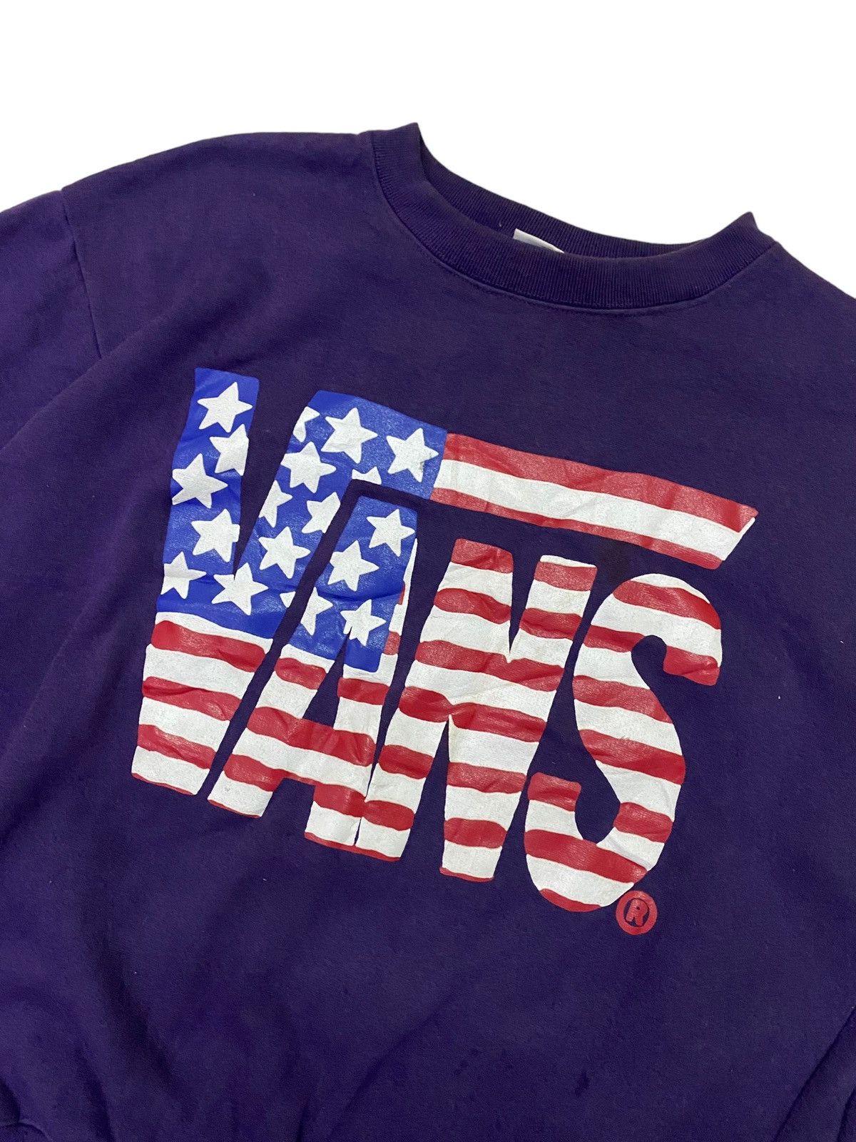 Vans Vintage 90s Vans Flag Big Logo Sweatshirt Size US M / EU 48-50 / 2 - 2 Thumbnail