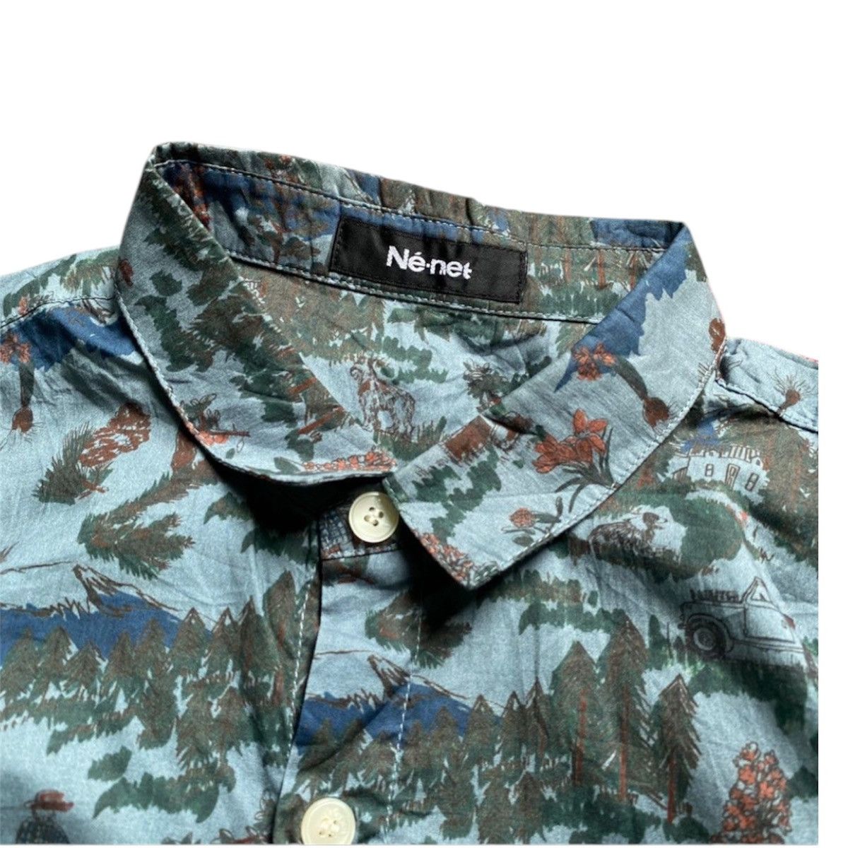Issey Miyake × Ne-Net Vintage Issey Miyake Nenet Patren Button Shirt Size US M / EU 48-50 / 2 - 3 Thumbnail