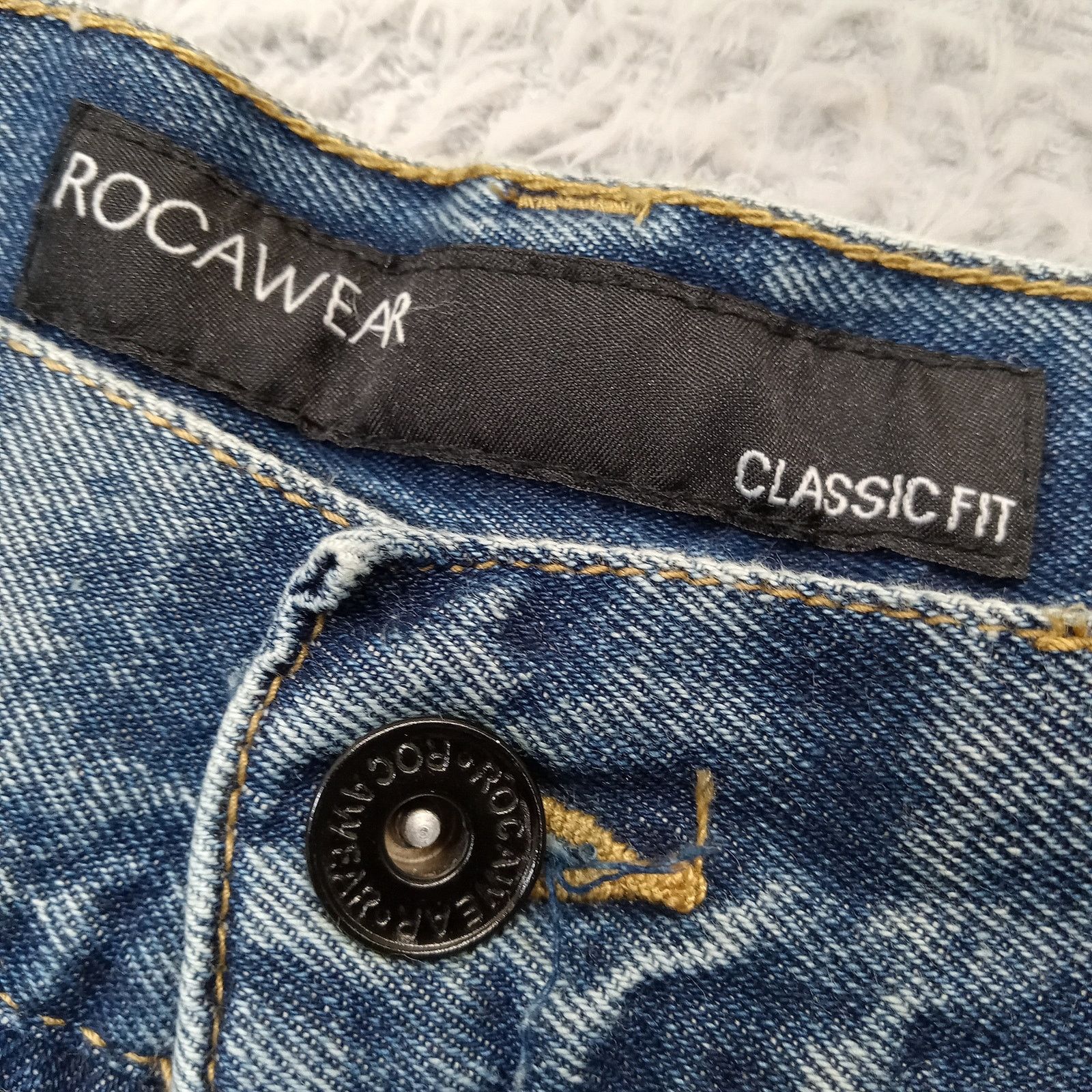 Rocawear New Rocawear Jeans Men's 56 X 26 Blue Cutoffs Raw Hem Size US 44 / EU 60 - 4 Thumbnail