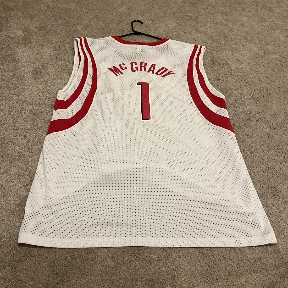 NBA 🚀 VINTAGE McGrady #1 Houston Rockets NBA jersey Size 3XL Size US XXL / EU 58 / 5 - 2 Thumbnail