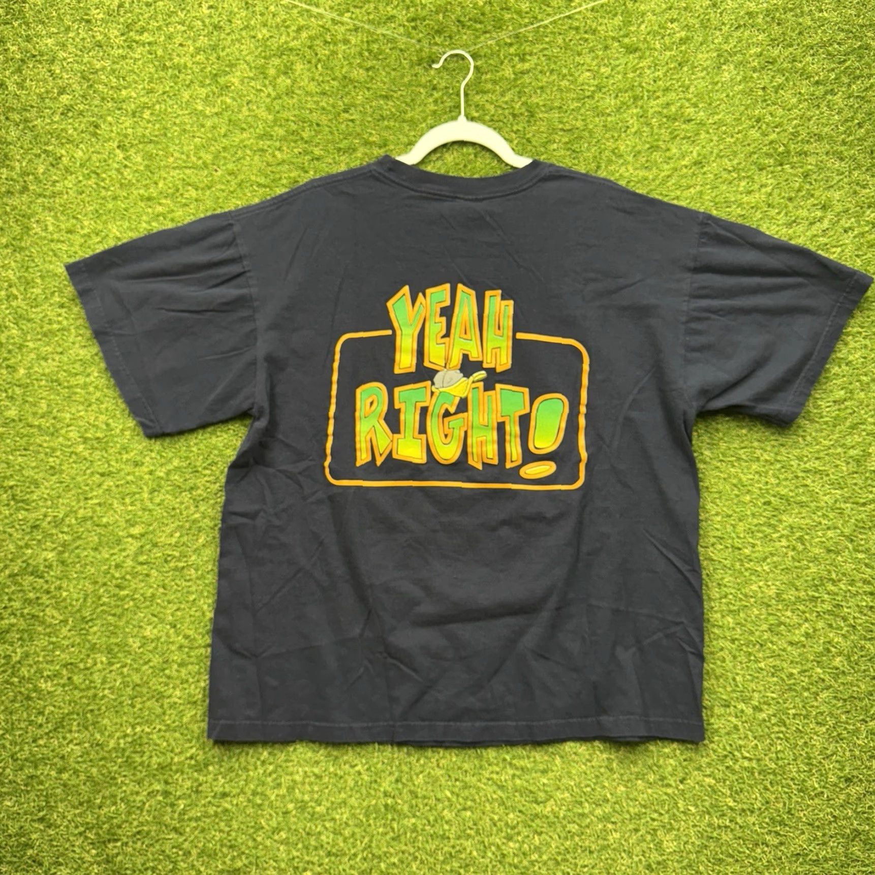 Vintage VINTAGE Warner Bros Yeah Right Shirt Mens XL Blue 1997 Taz Double Sided Graphic Tee 1990s Men Size US XL / EU 56 / 4 - 2 Thumbnail