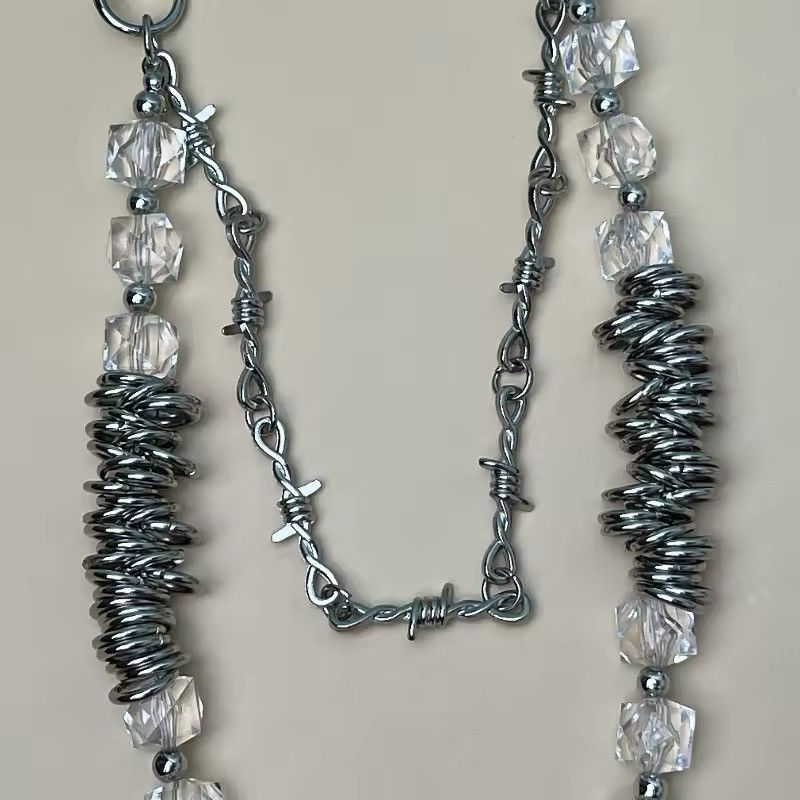 Jewelry Crystal Shape Metal Wallet Chain Size ONE SIZE - 3 Thumbnail