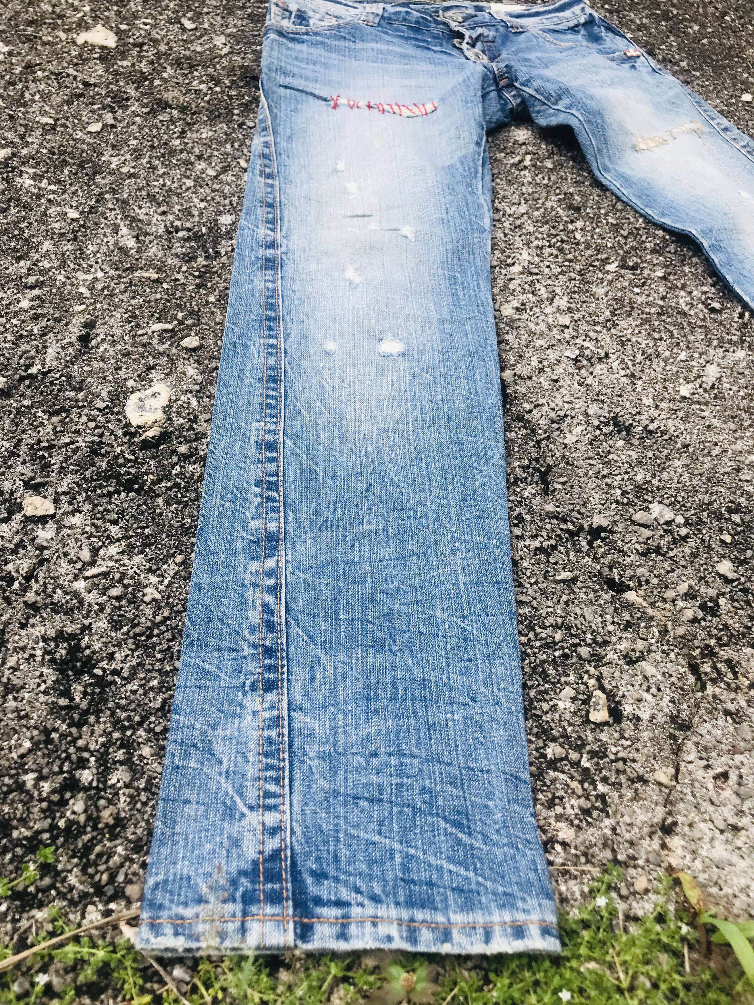 If Six Was Nine Vintage Antgauge distressed jeans Size US 32 / EU 48 - 7 Thumbnail