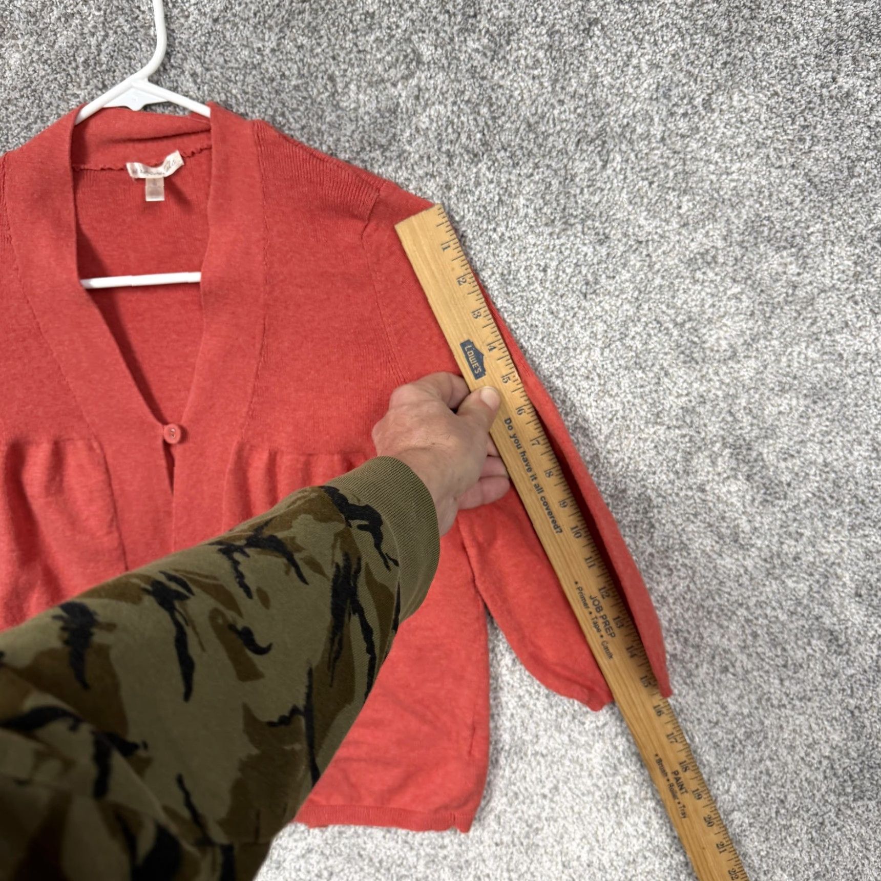 Vintage Aéropostale Cardigan Sweater Womens L Red V-Neck Puff Sleeve Boho Y2K Casual Knit Shirt Womens - Mens? Size L / US 10 / IT 46 - 3 Thumbnail