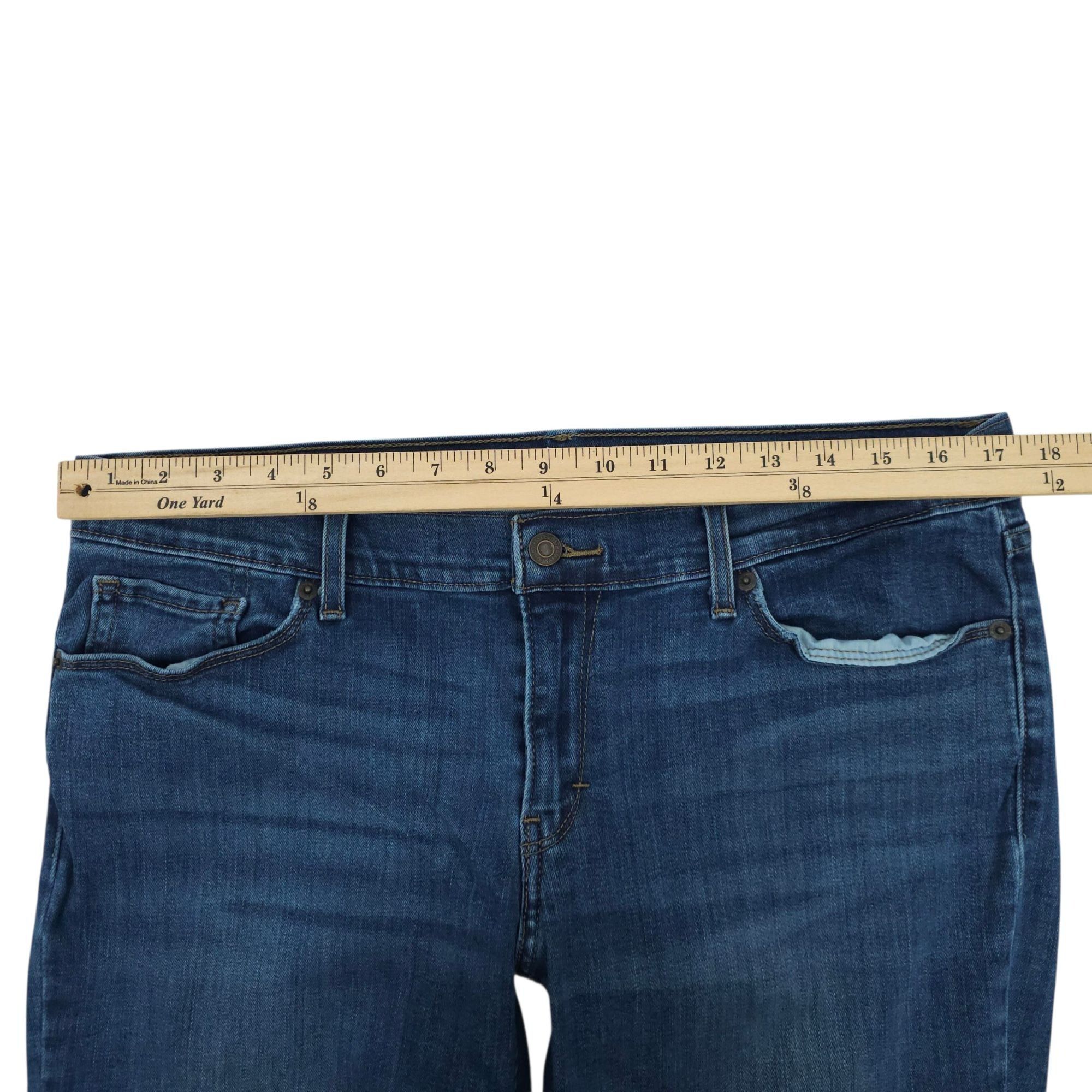 Levi's Levis 524 Bootcut Jeans Womens 32 Mid Rise Medium Wash Whisk Size 24" / US 00 / IT 34 - 3 Thumbnail