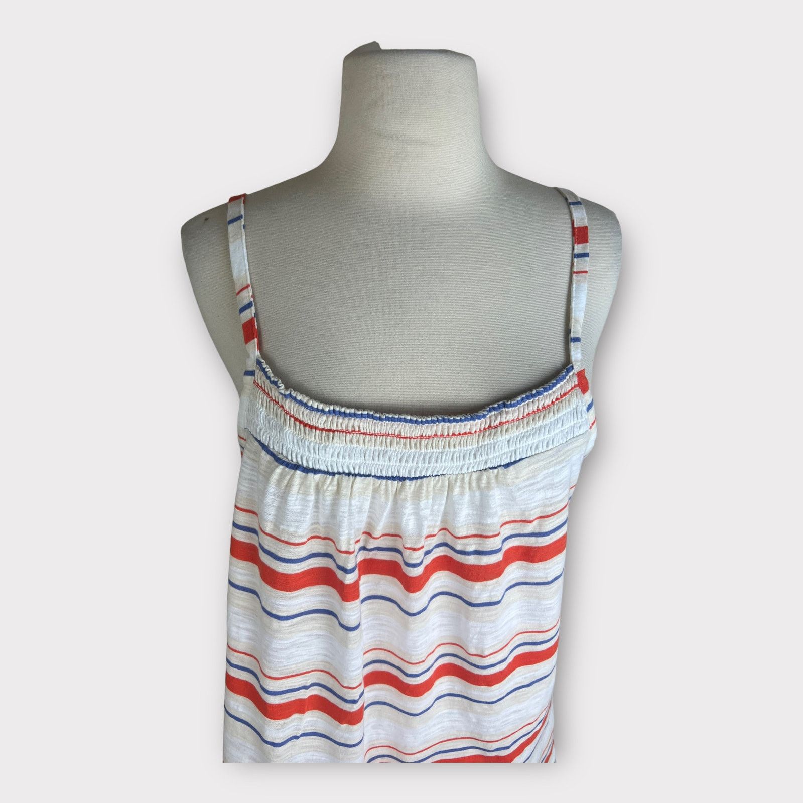 Target Basics Universal Thread | Spaghetti Strap Smocked Stripe Tank Top Size S / US 4 / IT 40 - 7 Thumbnail