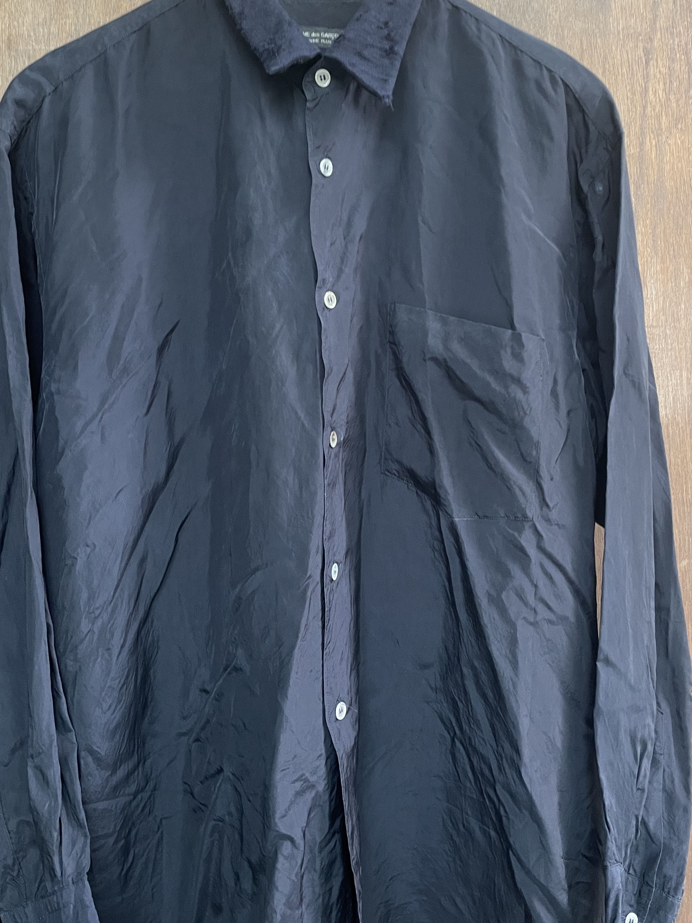 Comme des Garcons CDGH Plus 90's Silk Classic Shirt Size US L / EU 52-54 / 3 - 3 Thumbnail