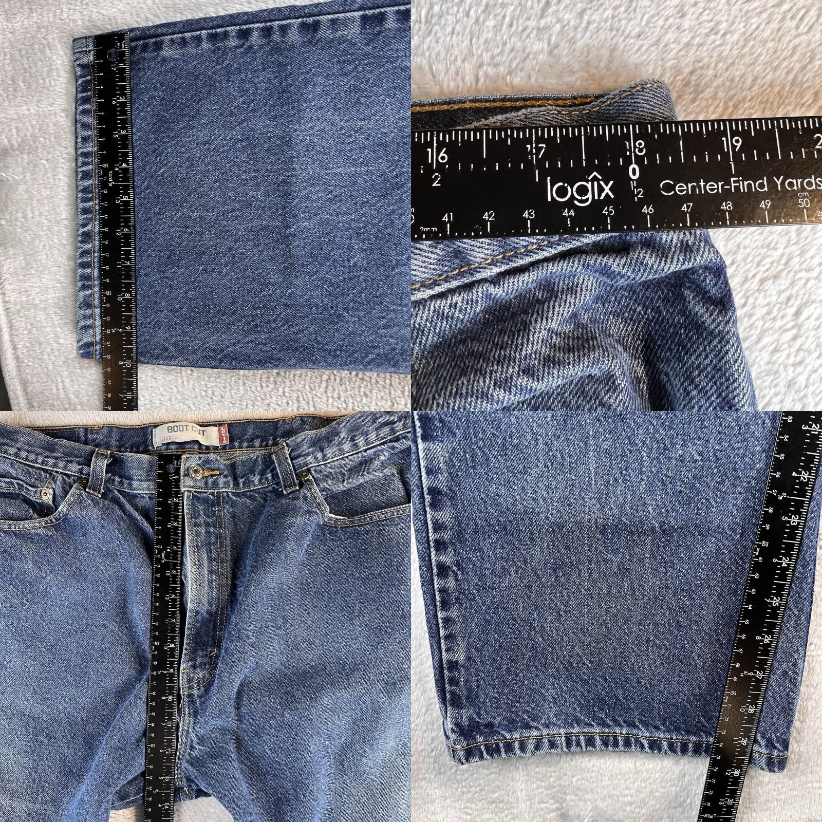 Levi's Levi's 517 Jeans Men Bootcut Denim 40x30 Blue Medium Distressed 5-Pocket Zip Fly Comfort Regular Vintage No Size US 40 / EU 56 - 8 Thumbnail