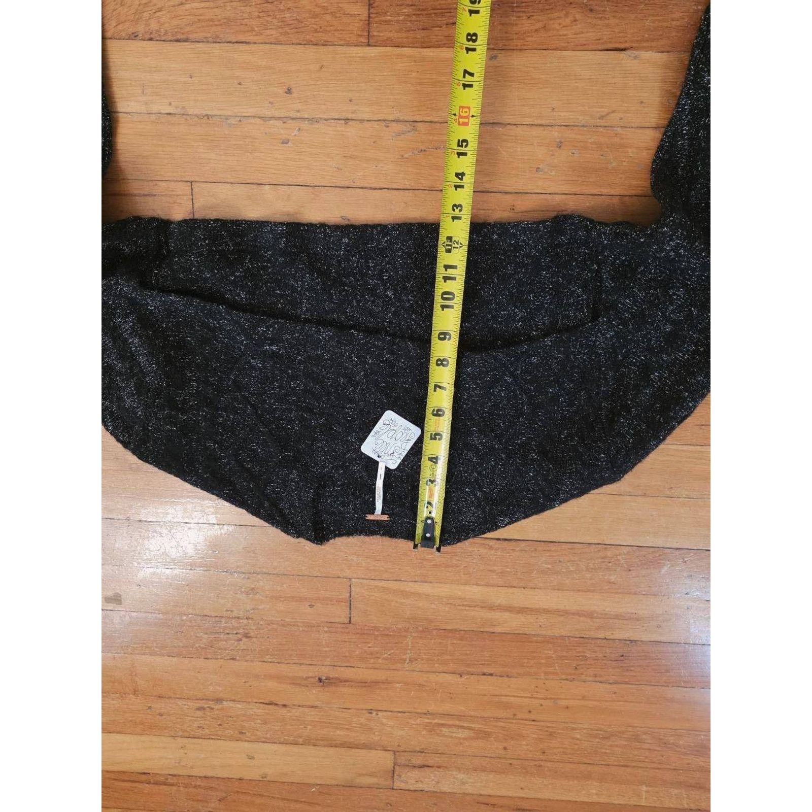 Free People Free People Sweater cropped Stretch Pullover Black S A001489 Size S / US 4 / IT 40 - 3 Thumbnail