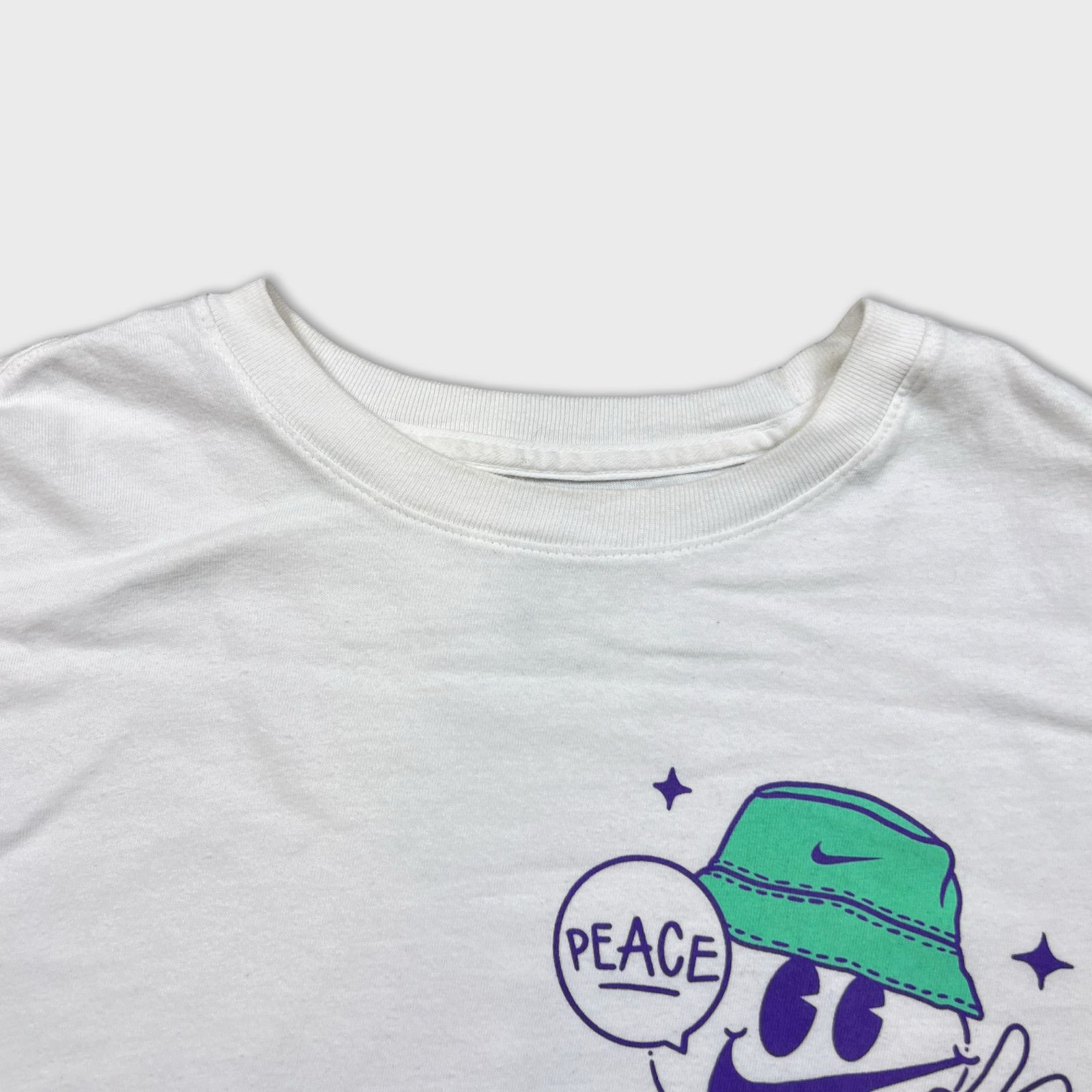 Nike × Vintage Nike Sportswear Medium Just Do It Peace Sign Graphic Tee Size US M / EU 48-50 / 2 - 2 Thumbnail