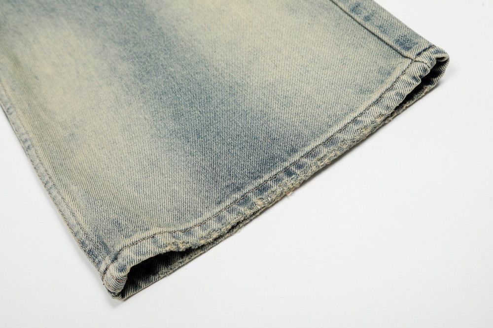 Vintage Men's casual punk distressed tie-dye washed gradient jeans Size US 32 / EU 48 - 6 Thumbnail