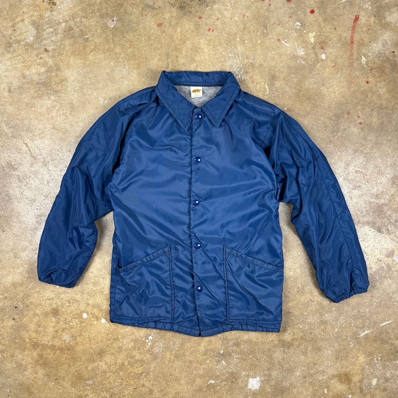 Russell Athletic Vtg 70s Russell Athletic Coach Jacket Youth Medium Blue USA Size XS / US 0-2 / IT 36-38 - 3 Thumbnail