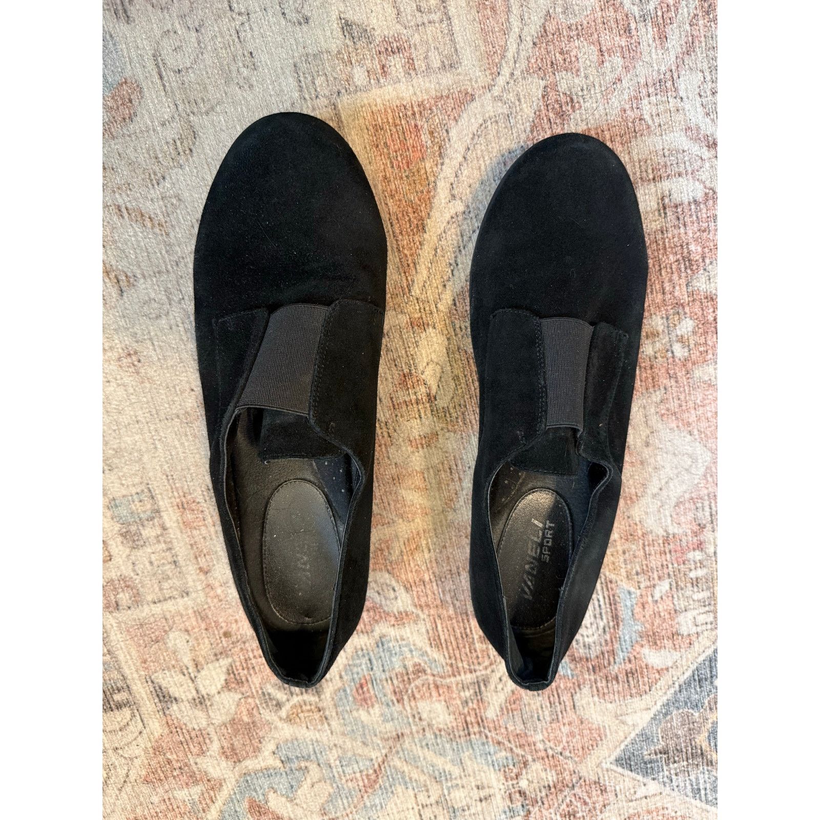 VANELI VANELi Sport Black Slip-On Leather Loafers, Sz 9.5 Size US 9.5 / IT 39.5 - 3 Thumbnail