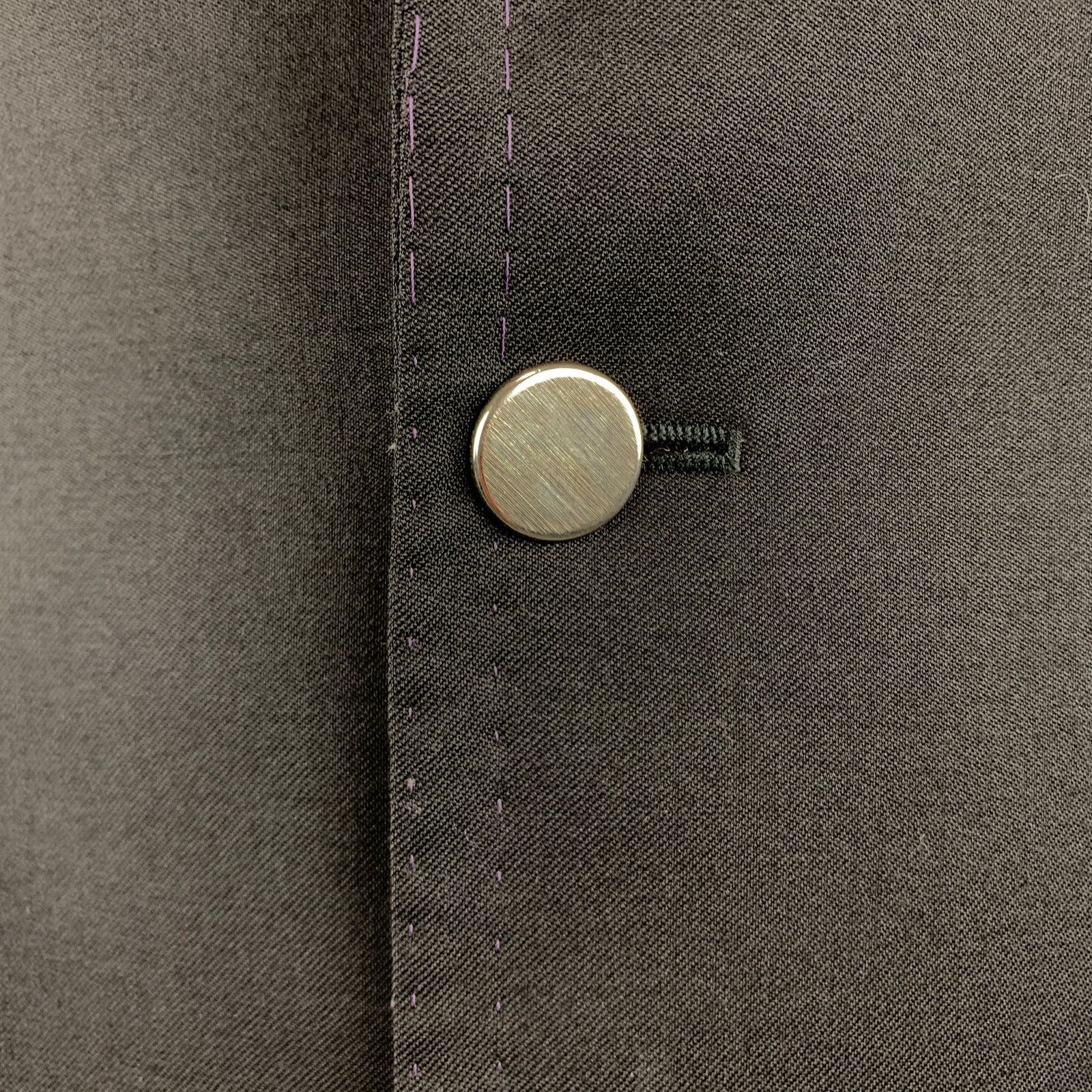 Paul Smith PAUL SMITH 44 Black Wool/Cashmere Notch Lapel Sport Coat Size 44R - 5 Thumbnail