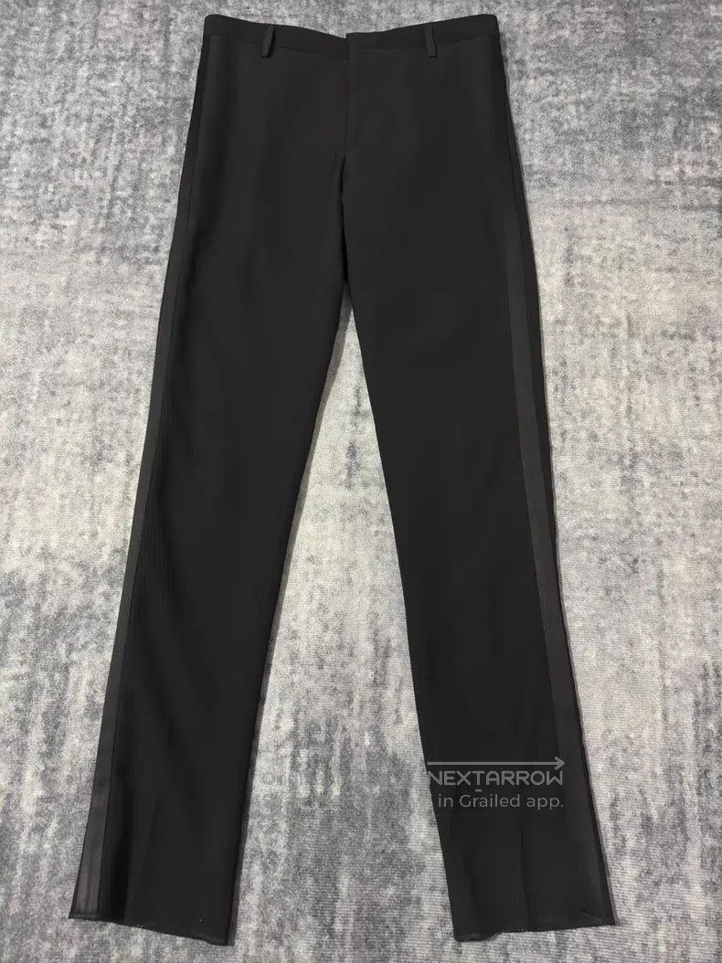 Saint Laurent Paris Saint Laurent Paris Black Samurai Satin Smoking Trousers Size US 30 / EU 46 - 1 Thumbnail