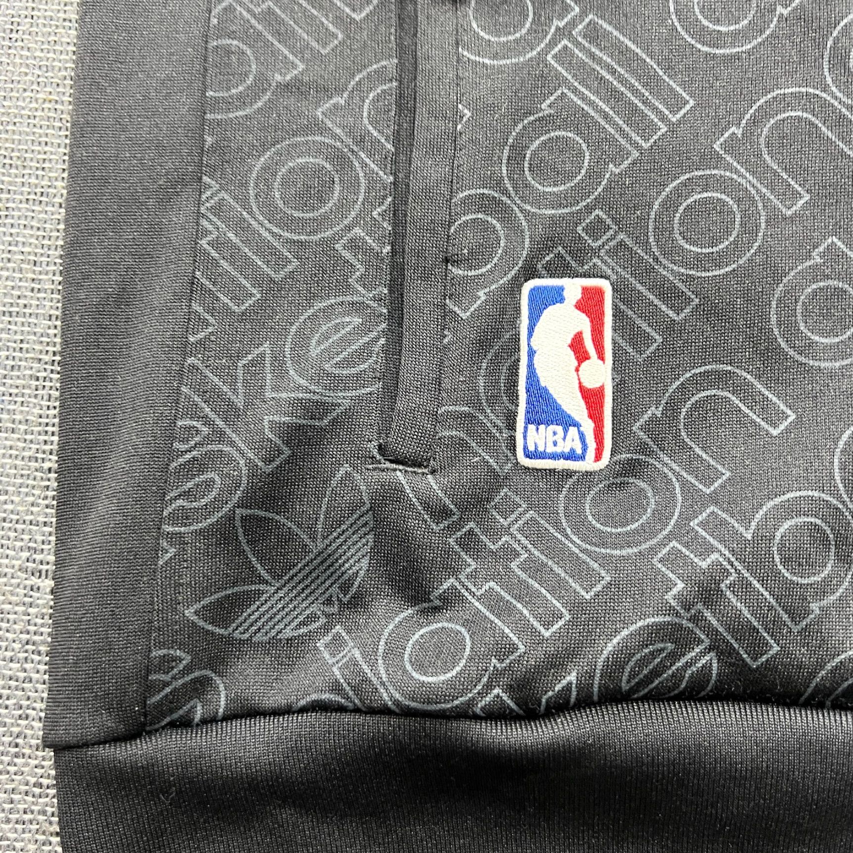 Adidas Adidas 2008 NBA Jacket Sz M Full Zip Black Track Big Logo Trefoil Spellout Rasta Mens Size US M / EU 48-50 / 2 - 4 Thumbnail