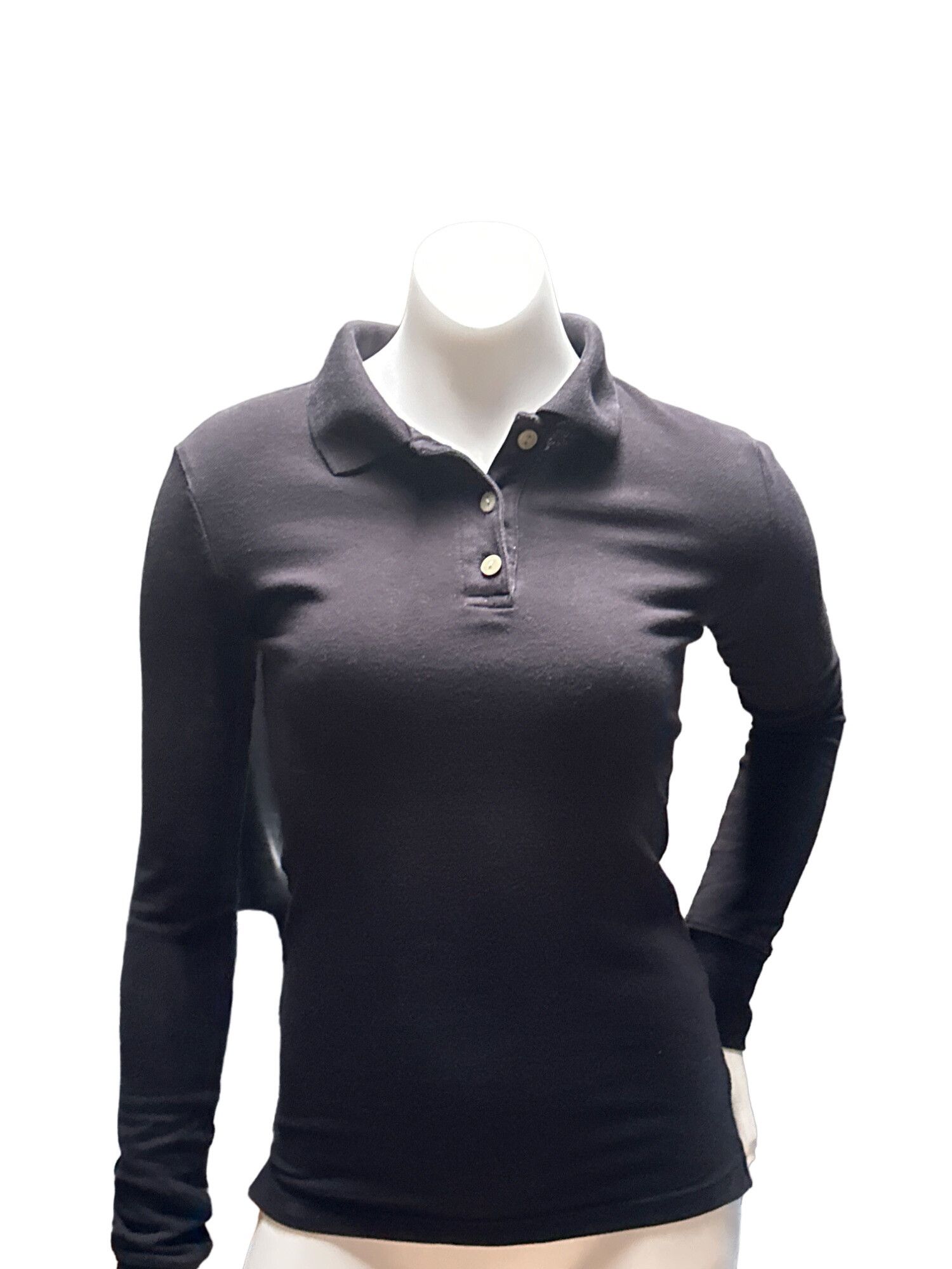 Aeropostale Black Long Sleeve Girls Shirt Size 12 Fitted All Cotton Aero Size XS / US 0-2 / IT 36-38 - 1 Thumbnail