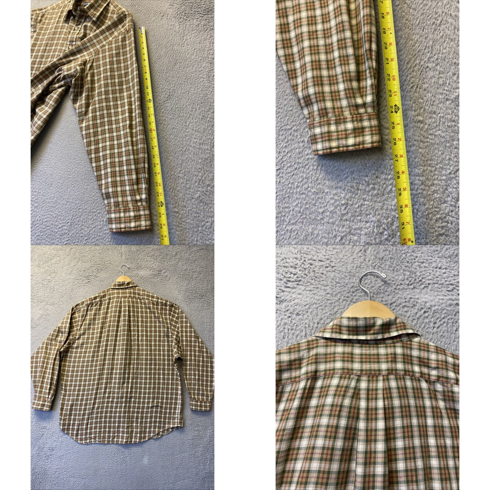 Polo Ralph Lauren POLO RALPH LAUREN Shirt Mens Classic Button-Down Long Sleeve Plaid Multicolor Light 18 36/37 Slimming Casual All Seasons Polo Pony Logo Button-Up Size US XXL / EU 58 / 5 - 8 Thumbnail