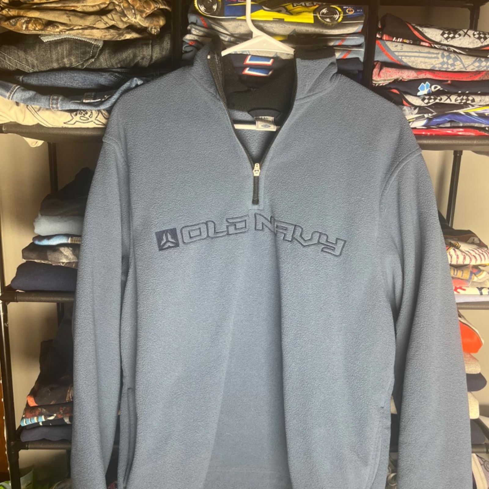 Old Navy Y2k blue old navy quarter zip up sweater Size US L / EU 52-54 / 3 - 1 Thumbnail