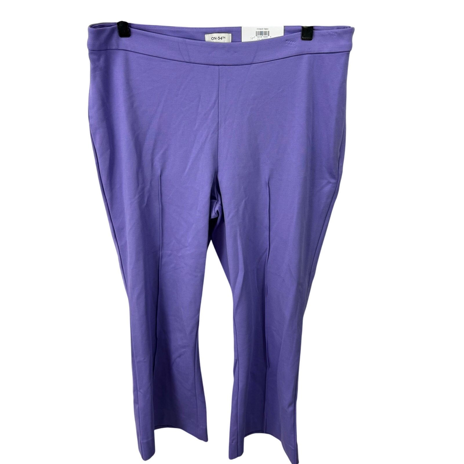 Macys On 34th Macys Women’s Pants sz 1X Purple NEW #G552 Size 39" - 1 Thumbnail