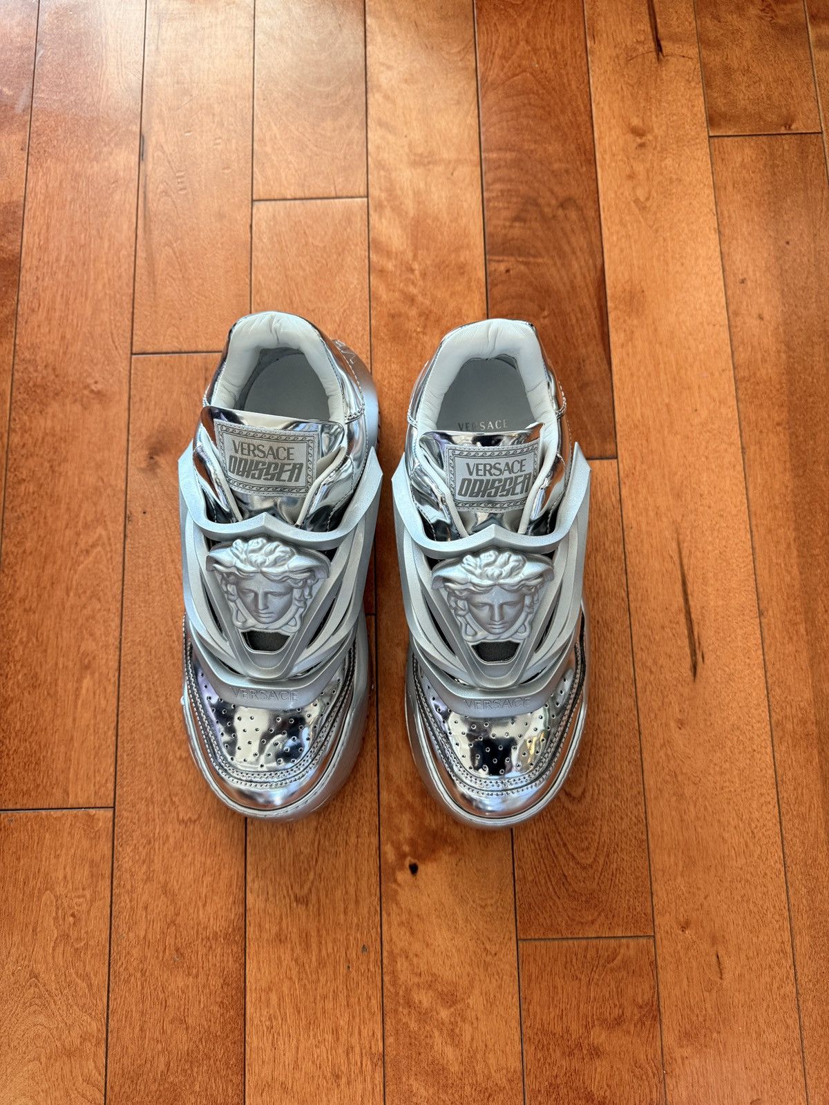 Versace Metallic Odissea Sneakers Size US 9.5 / EU 42-43 - 3 Thumbnail