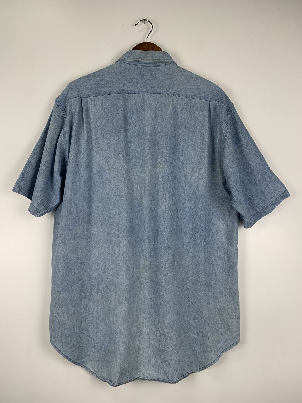 Japanese Brand × Vintage Vintage Be-Hot button denim shirt Size US L / EU 52-54 / 3 - 11 Thumbnail