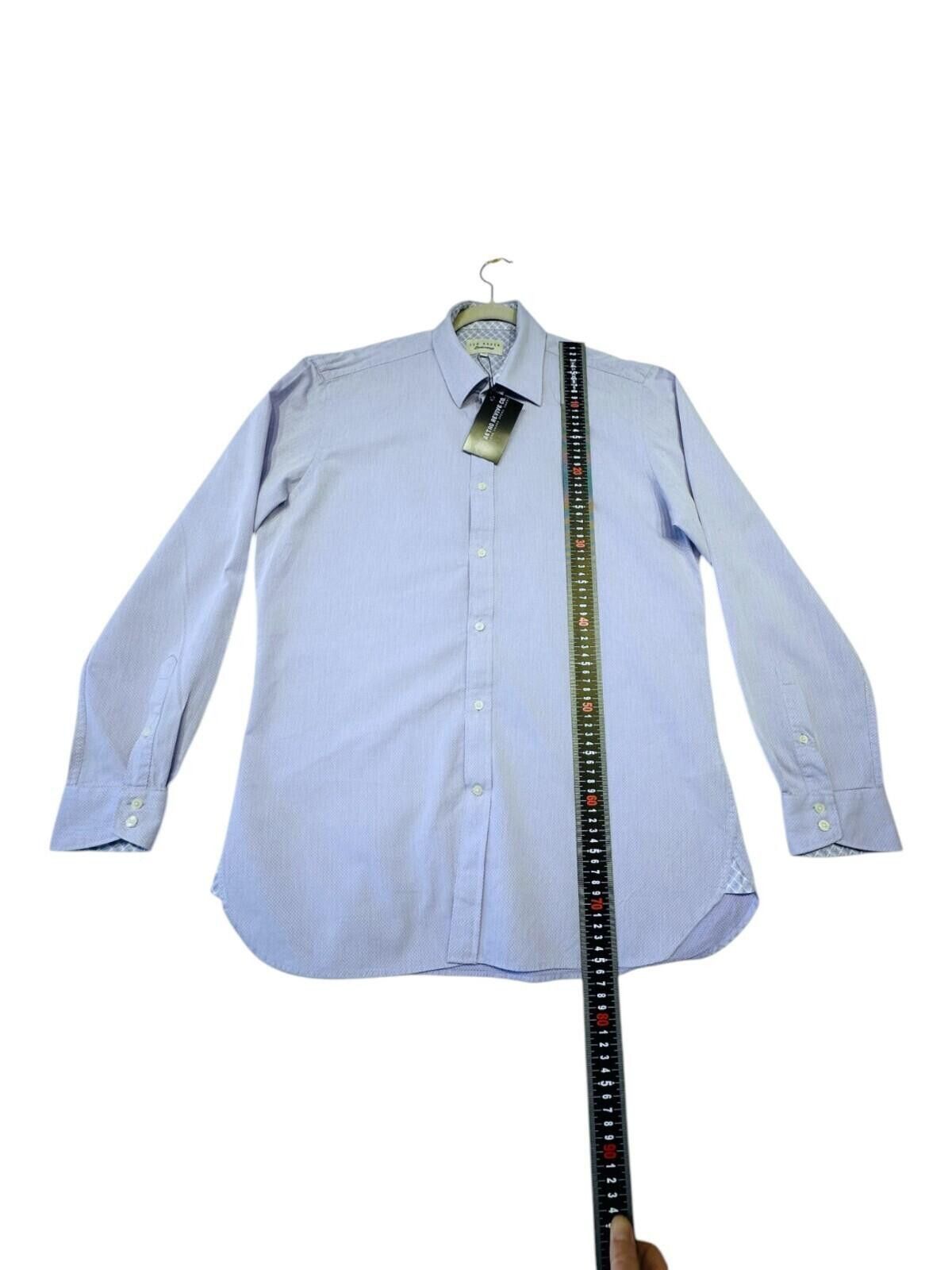 Ted Baker Ted Baker Shirt Men's UK Size L Blue Endurance Long Sleeve Size 42R - 8 Thumbnail