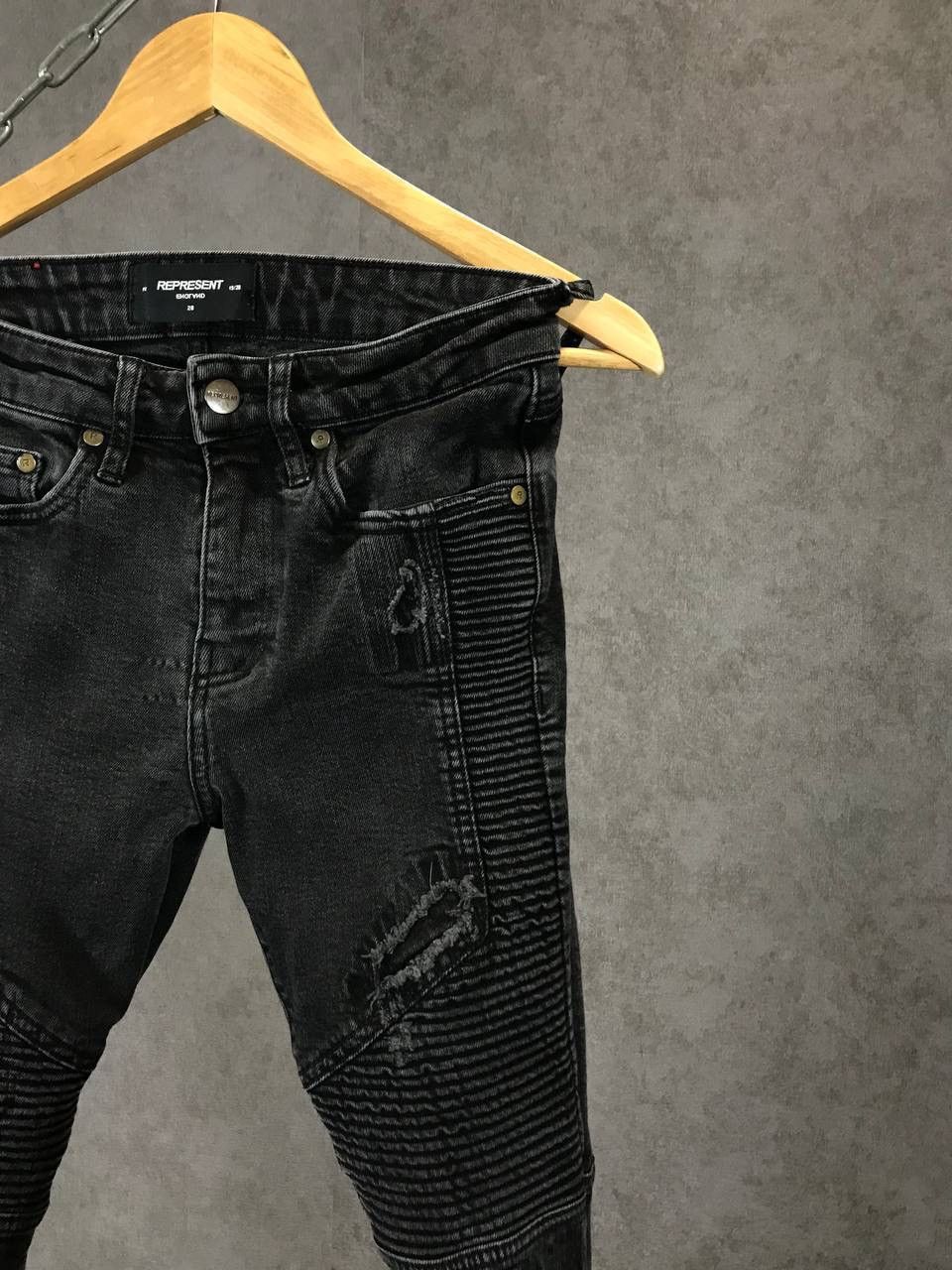Represent Clo. Represent distressed biker jeans Size US 27 - 2 Thumbnail
