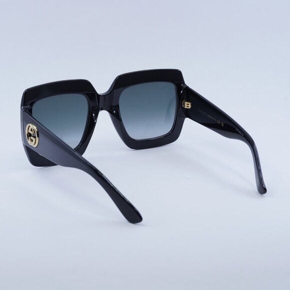 Gucci Gucci GG0053SN 001 Sunglasses Black Square Frame, Grey Size ONE SIZE - 12 Thumbnail