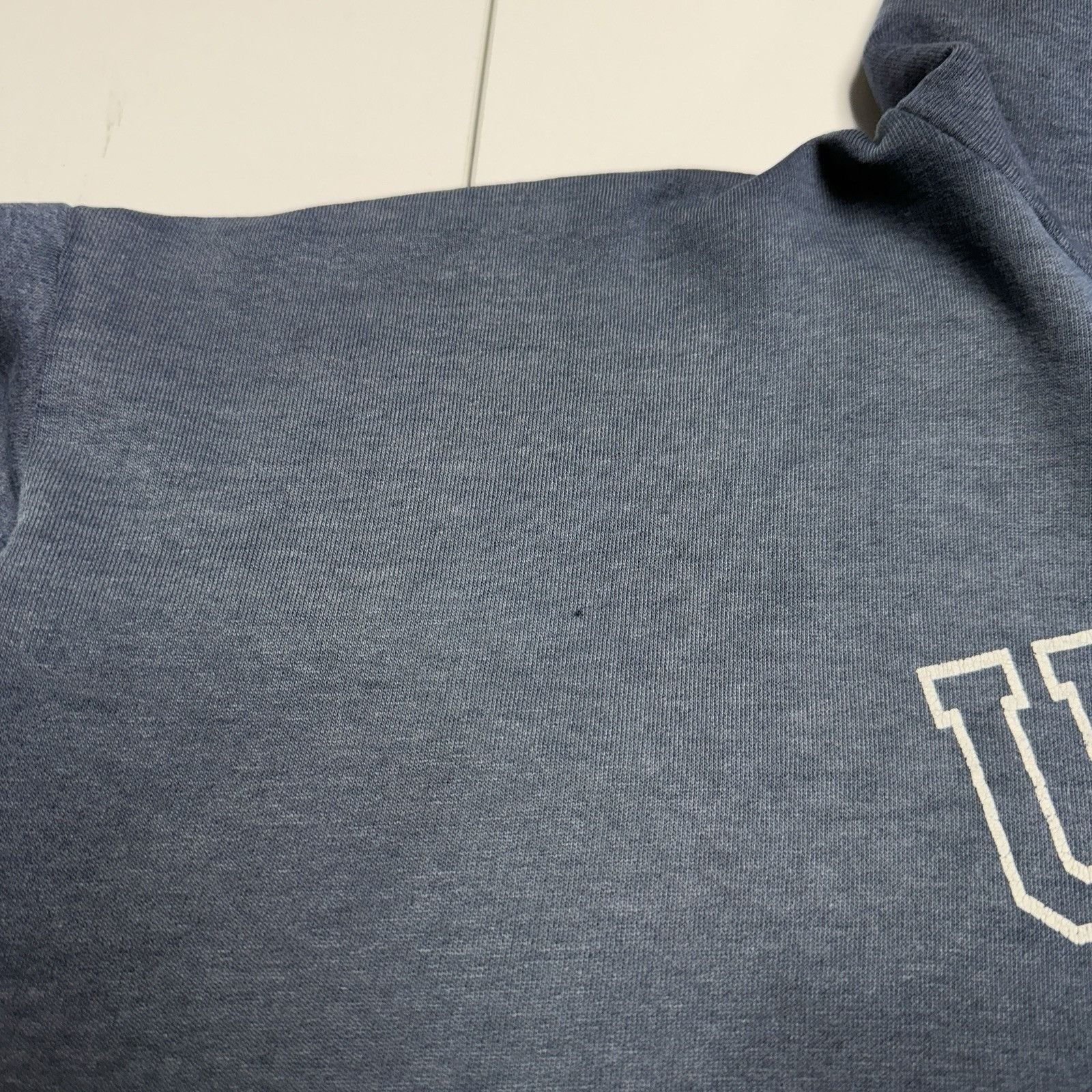 Vintage Vintage USA Hoodie Sweatshirt Mens XL 25.5x26 Faded Blue Y2K Size US XL / EU 56 / 4 - 5 Thumbnail