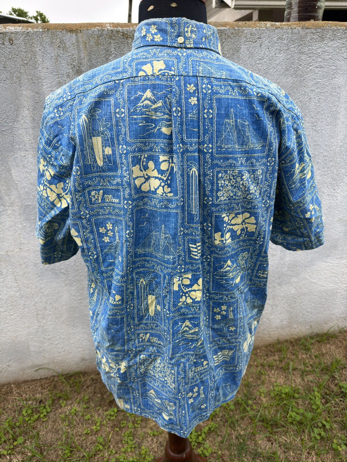 Reyn Spooner PreOwned Reyn Spooner Classic Hawaiian Print Blue Men's L Size US L / EU 52-54 / 3 - 2 Thumbnail