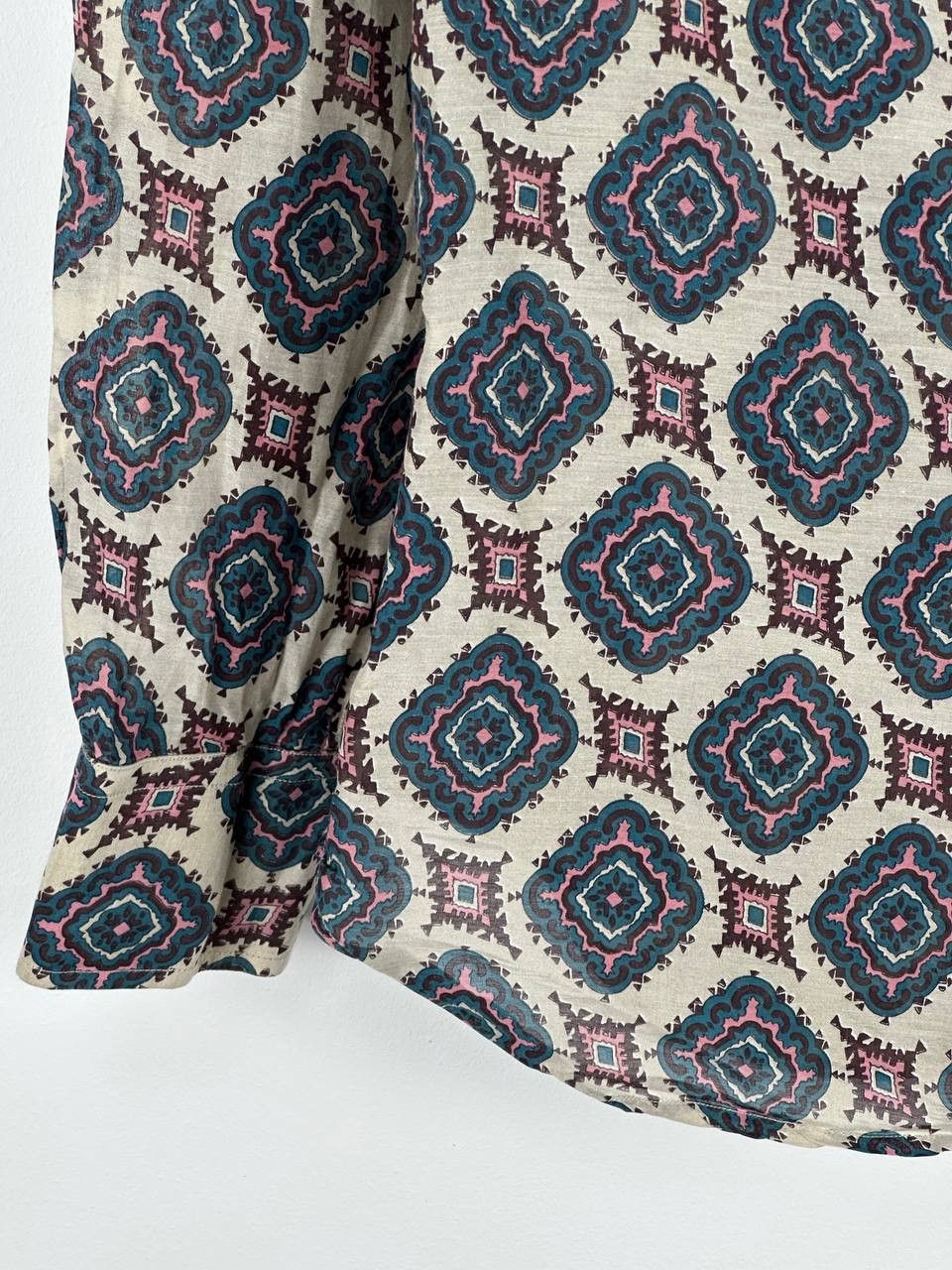 Designer × Paul Smith Paul Smith Silk Graphic Ornament Luxury Shirt Size US S / EU 44-46 / 1 - 7 Thumbnail