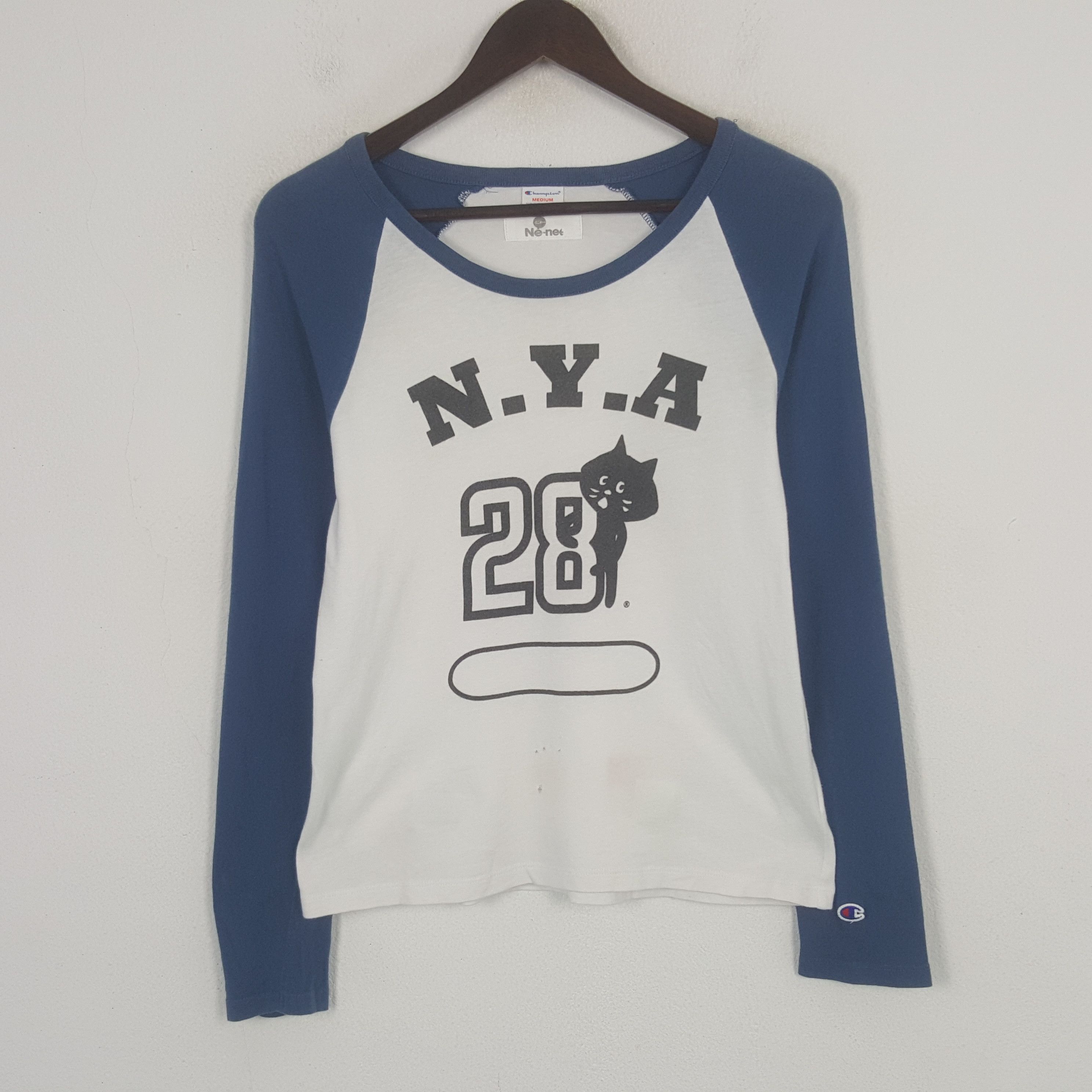 Ne-Net Vintage Champion x Ne-net N.Y.A 28 T-shirt Size US S / EU 44-46 / 1 - 1 Thumbnail