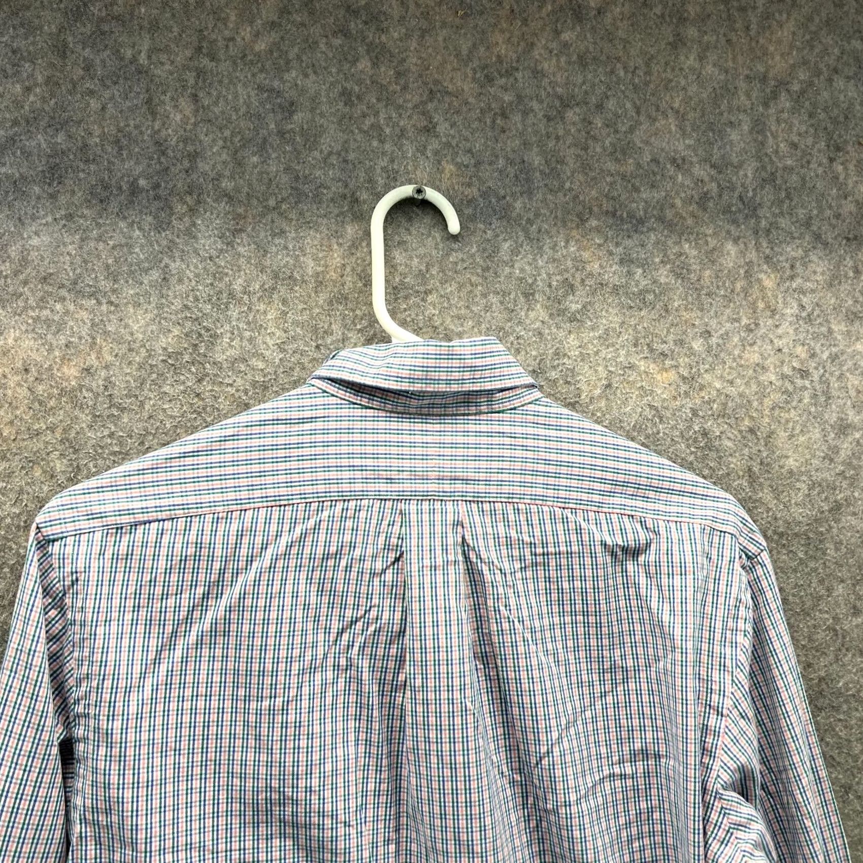 Polo Ralph Lauren VINTAGE Polo Ralph Lauren Shirt Men 14.5 32/33 Plaid Pink Blue Button-Down Casual/Business/Workwear Mens Size US M / EU 48-50 / 2 - 2 Thumbnail