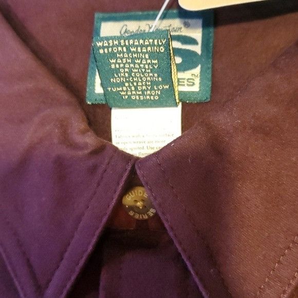 Vintage Gander Mountain Guide Series EggPlant Dark Purple LSleeve Fl Size US XXL / EU 58 / 5 - 3 Thumbnail