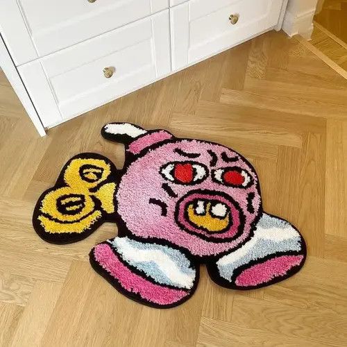 Handmade 3D Handmade Feeder Cherry Bomb Soft Rug Size ONE SIZE - 1 Thumbnail