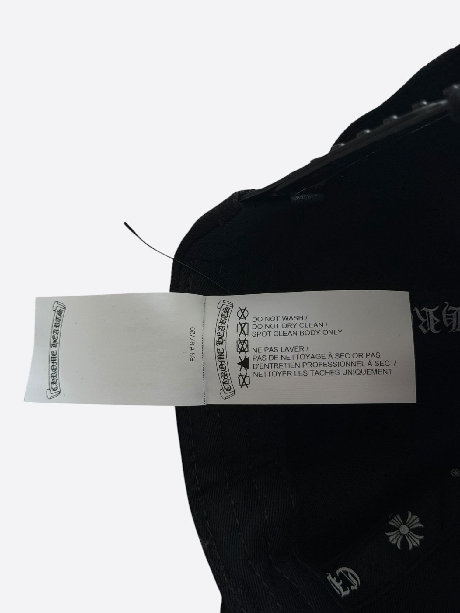 Chrome Hearts Chrome Hearts Black & White Wine Dagger Logo Hat Size ONE SIZE - 6 Thumbnail
