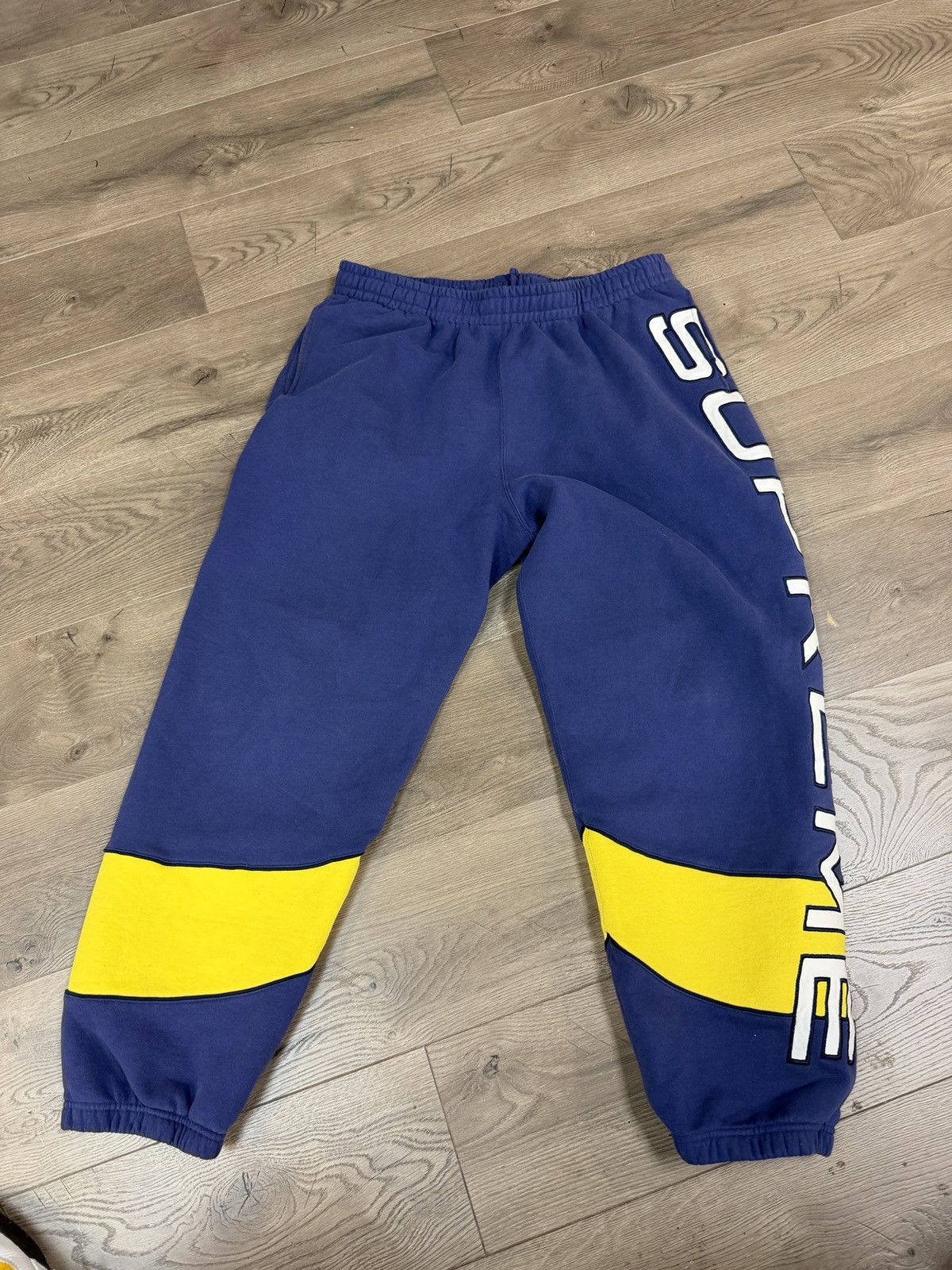 その他 [M] Supreme Alphabet Silk Pant Supreme Supreme Alphabet Silk Pants Navy 2018 Large | Grailed