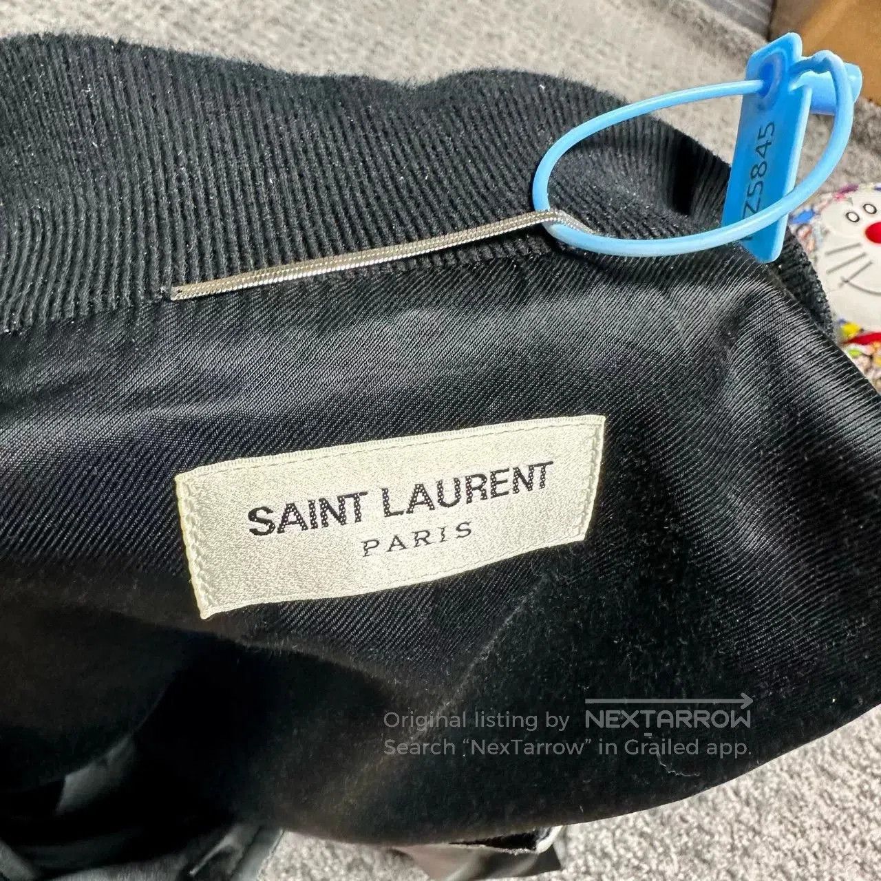 Saint Laurent Paris black and white tie-dye silk jacket. Size US M / EU 48-50 / 2 - 4 Thumbnail