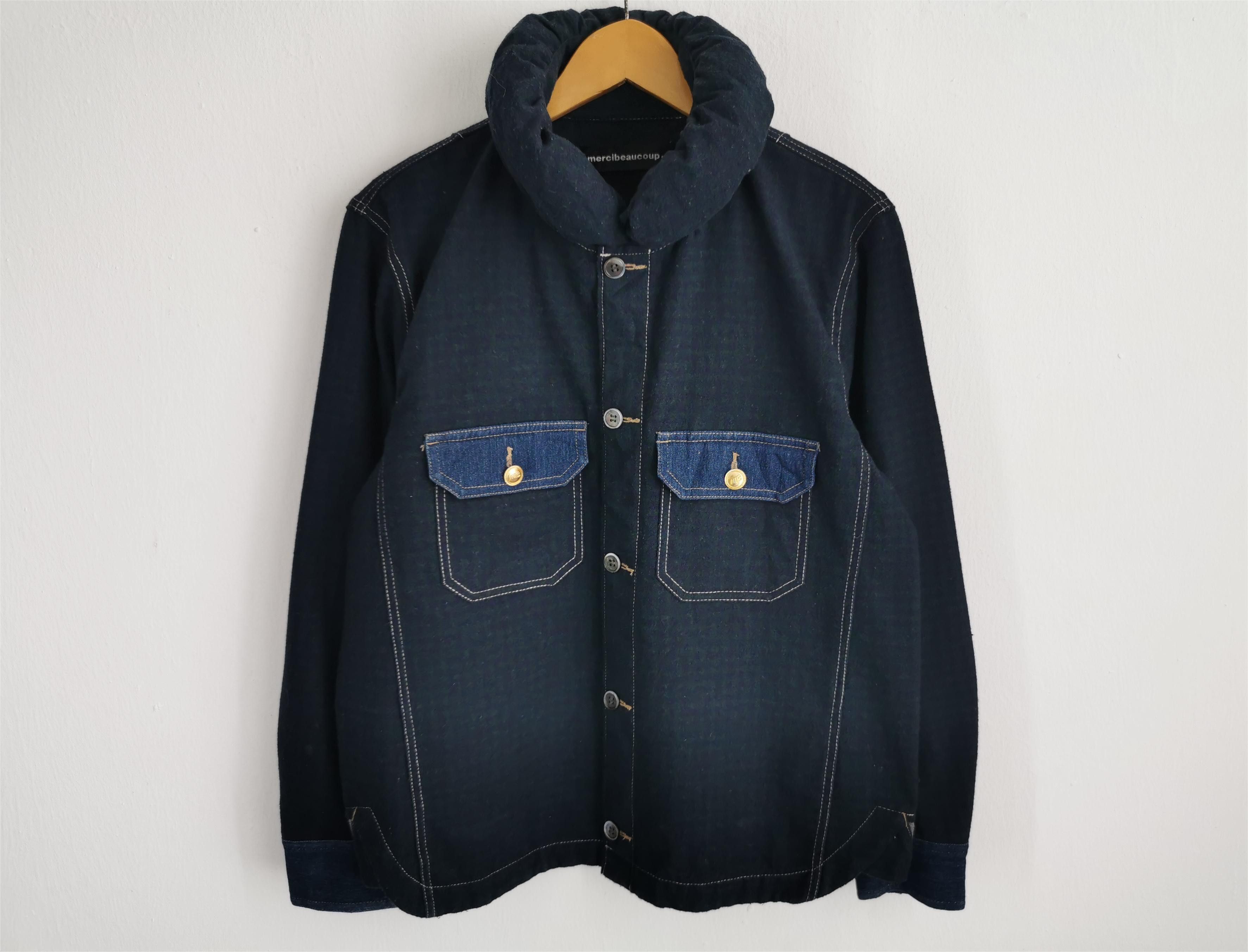 mercibeaucoup Vintage Mercibeaucoup Button Down Wool Shirt Size L Size US L / EU 52-54 / 3 - 1 Thumbnail