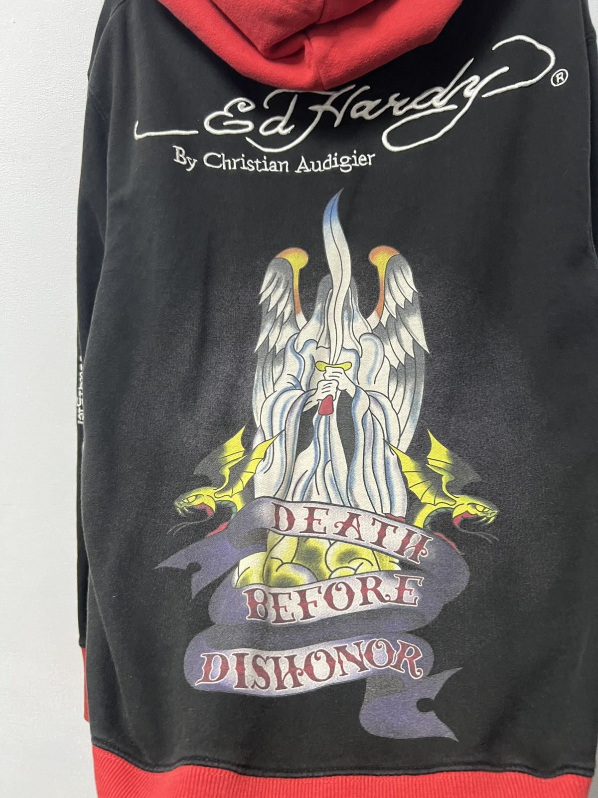 Ed Hardy Vintage Ed Hardy Zip Up Hoodie Size M Size US M / EU 48-50 / 2 - 10 Thumbnail