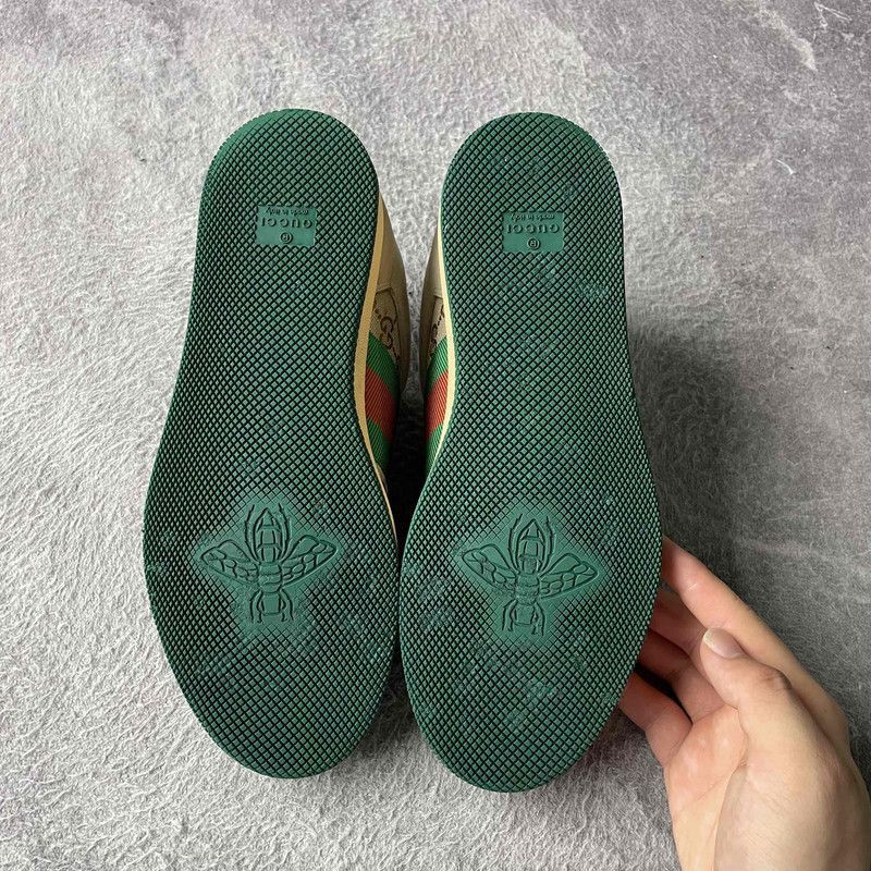 Gucci Gucci Screener Leather Sneakers in Green - Size US 8 / EU 41 - 4 Thumbnail