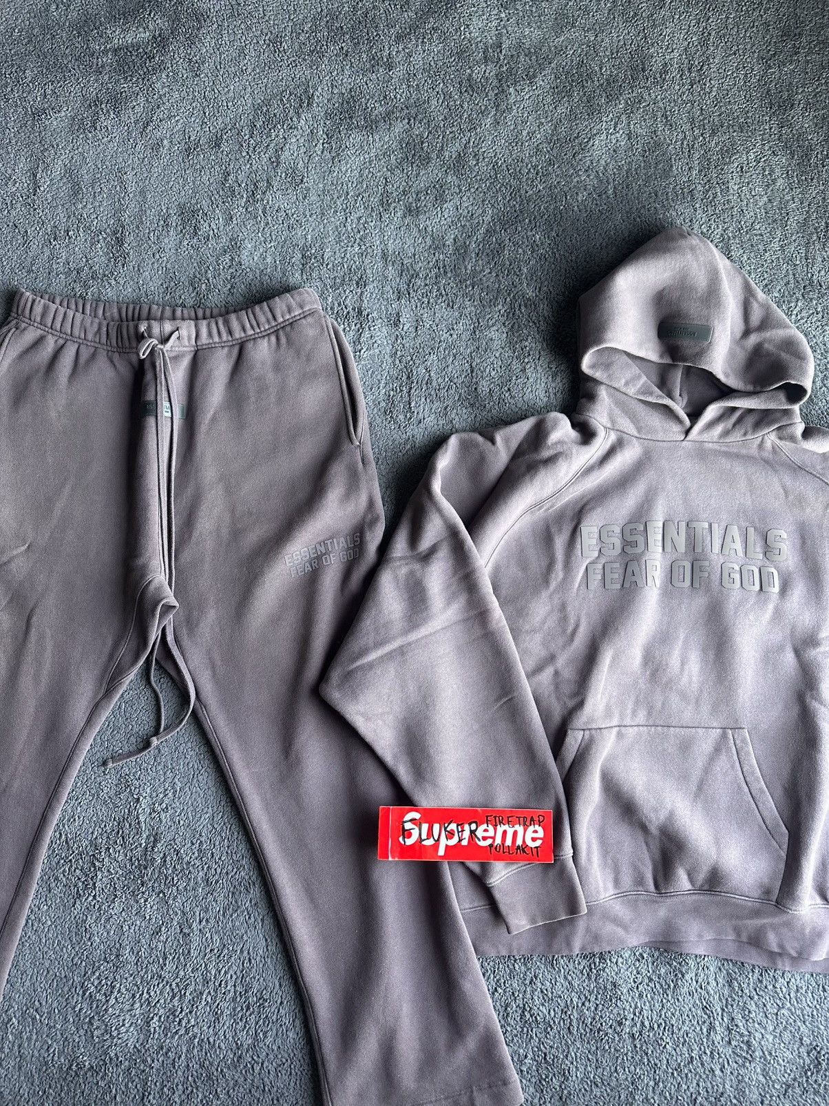 Essentials Bundle: Essentials Raglan hoodie & pants - Plum Size US XL / EU 56 / 4 - 4 Thumbnail